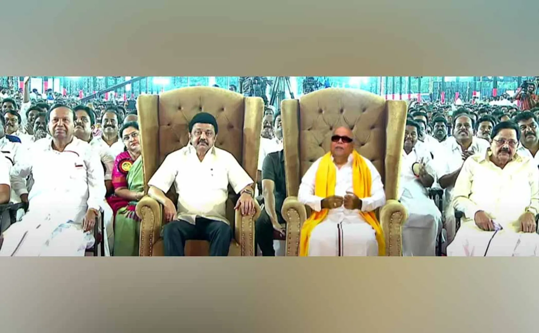 DMK's triple celebration has begun
