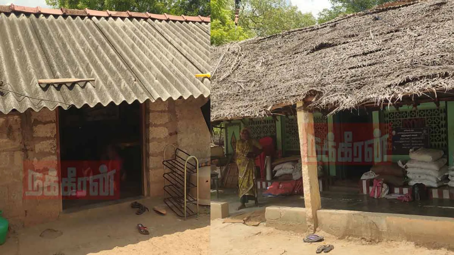 'A tattered thatched hut; Hot spitting asbestos seed'-painful Anganwadis