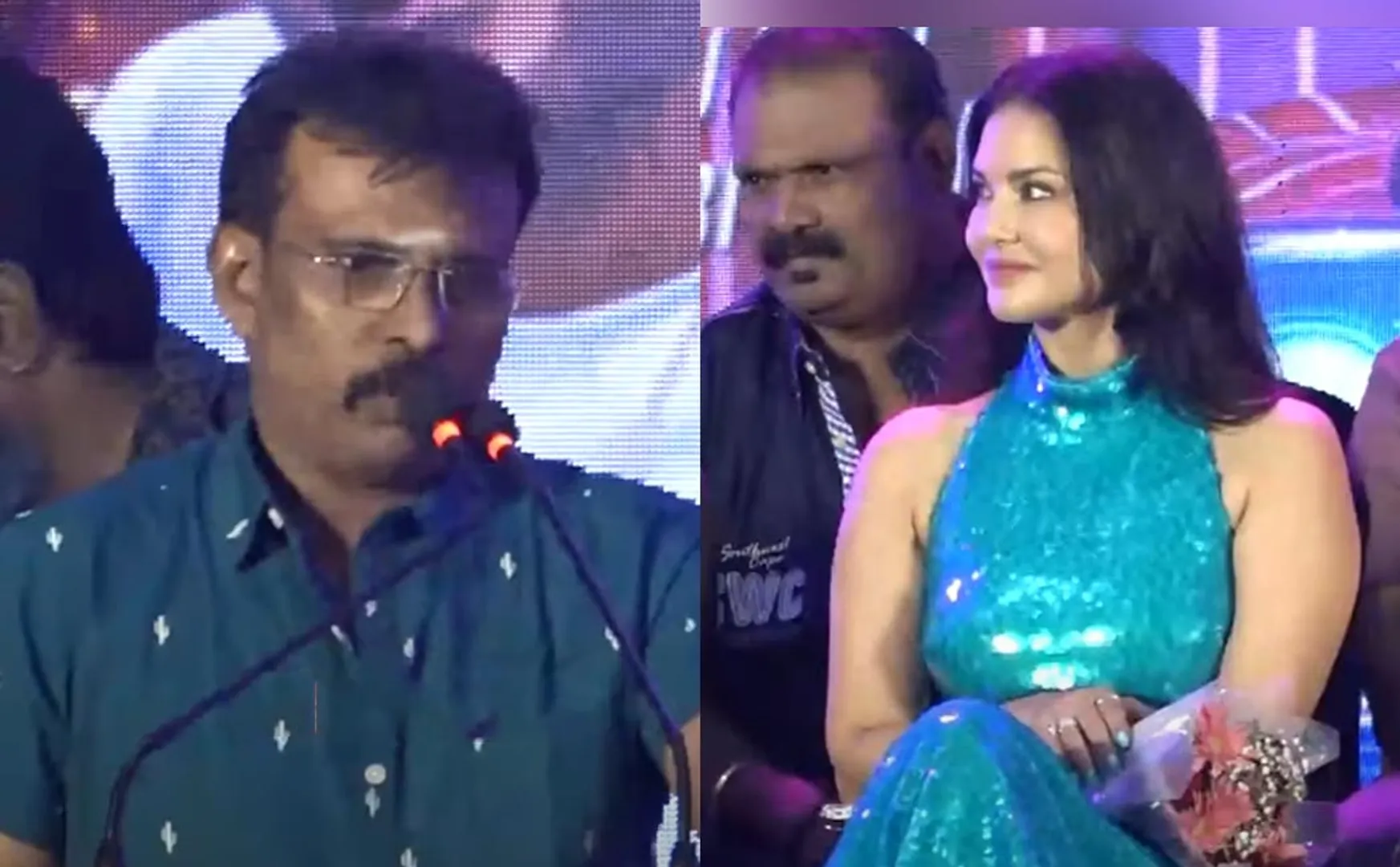 perarasu said he must learn hindi ti speak sunny leone