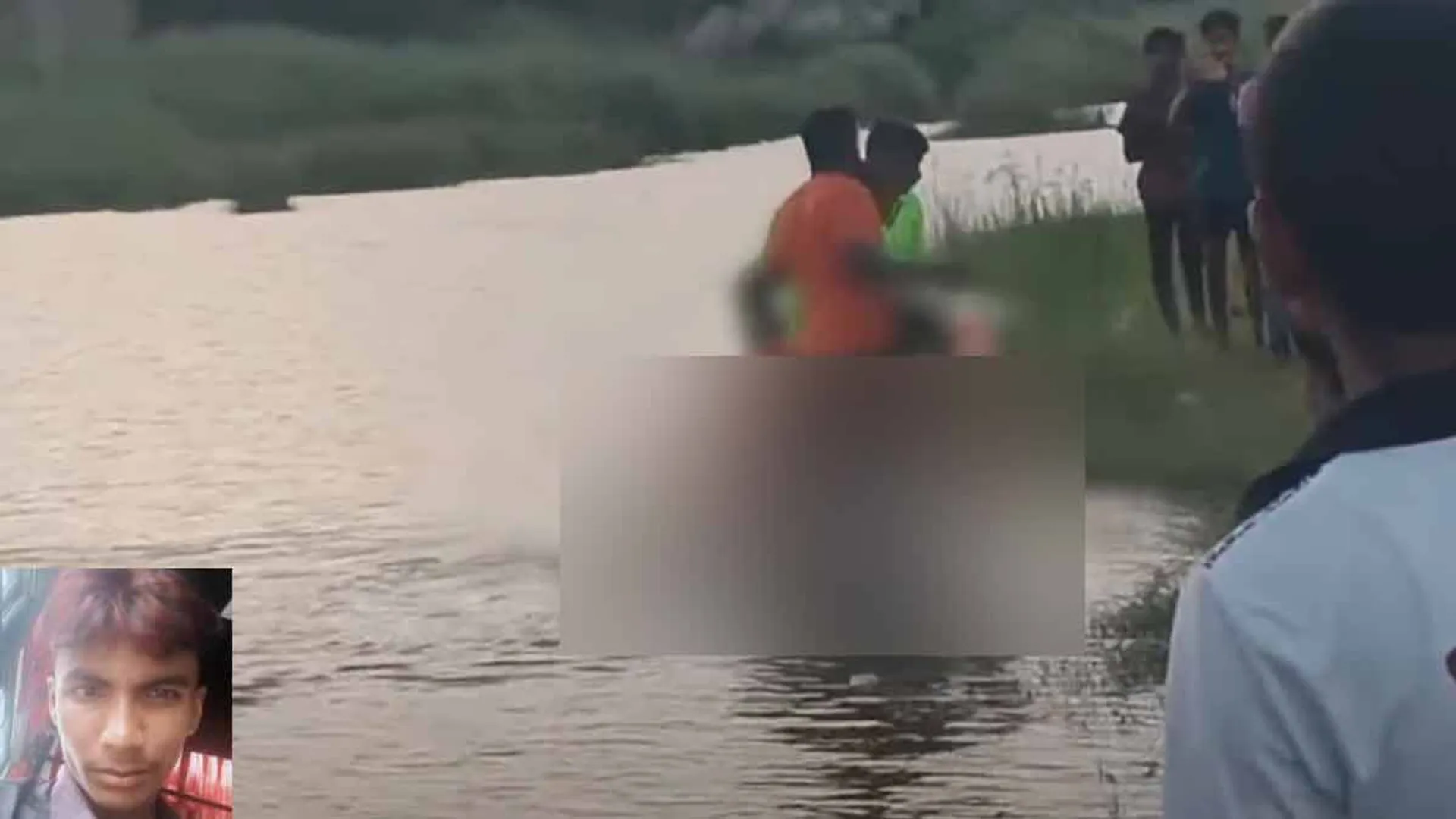 A school student drowned after taking a bath in the river
