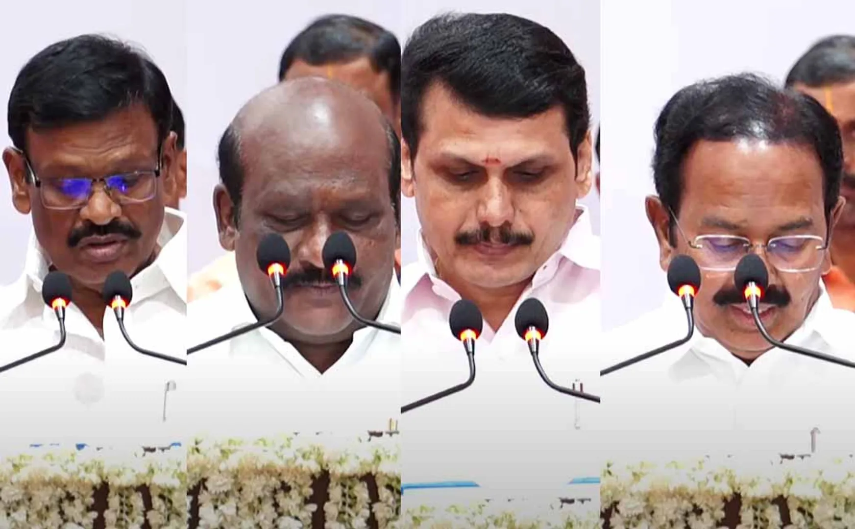 Tamil Nadu cabinet reshuffle 4 new ministers sworn in