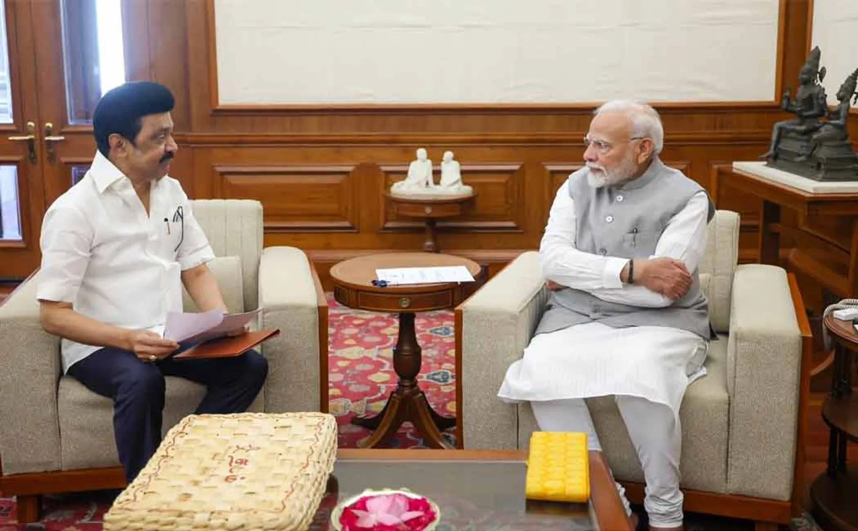 CM MK Stalin thanks to pm modi 