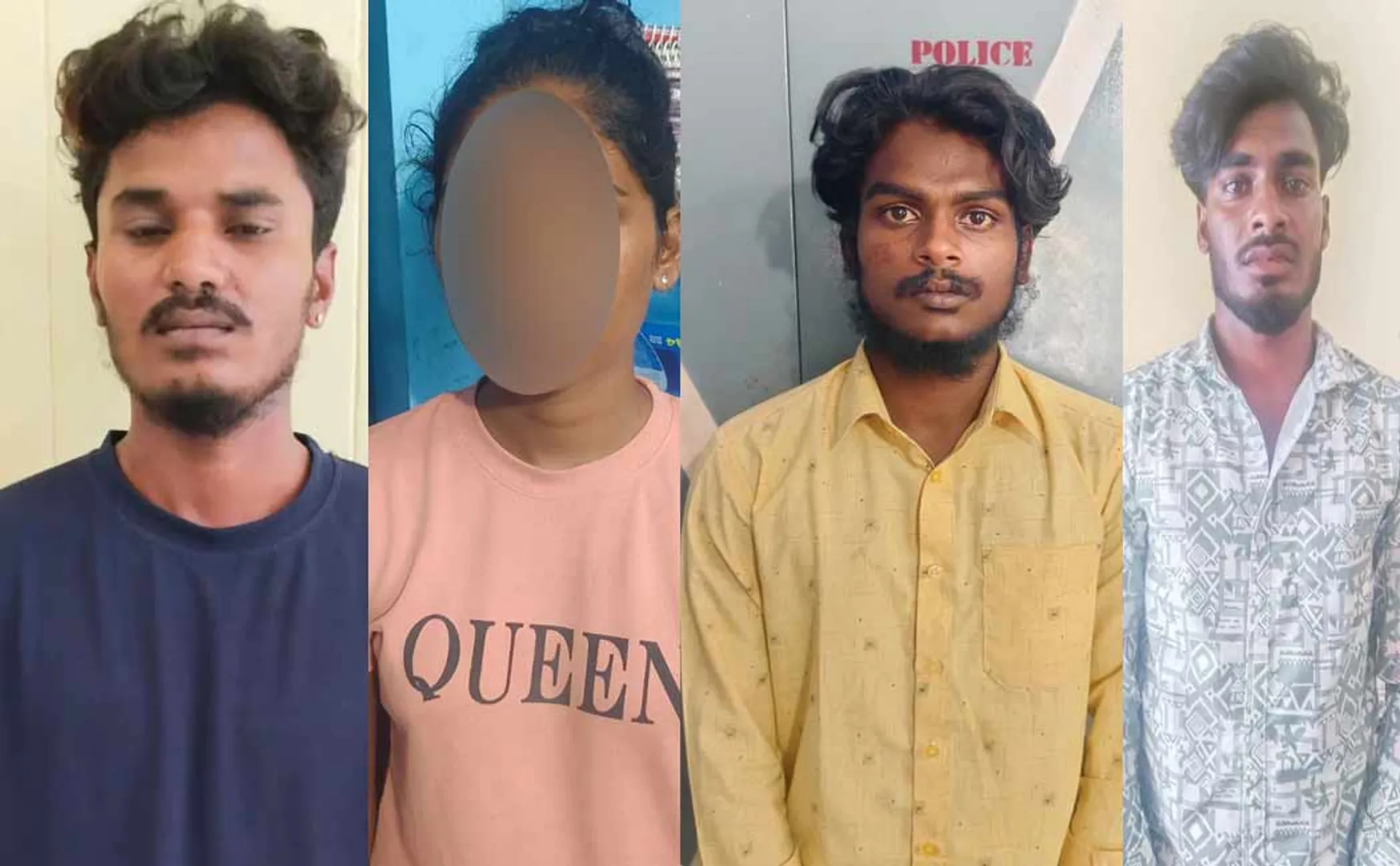 Thiyagathurugam veeracholapuram bypass road incident 4 people arrested