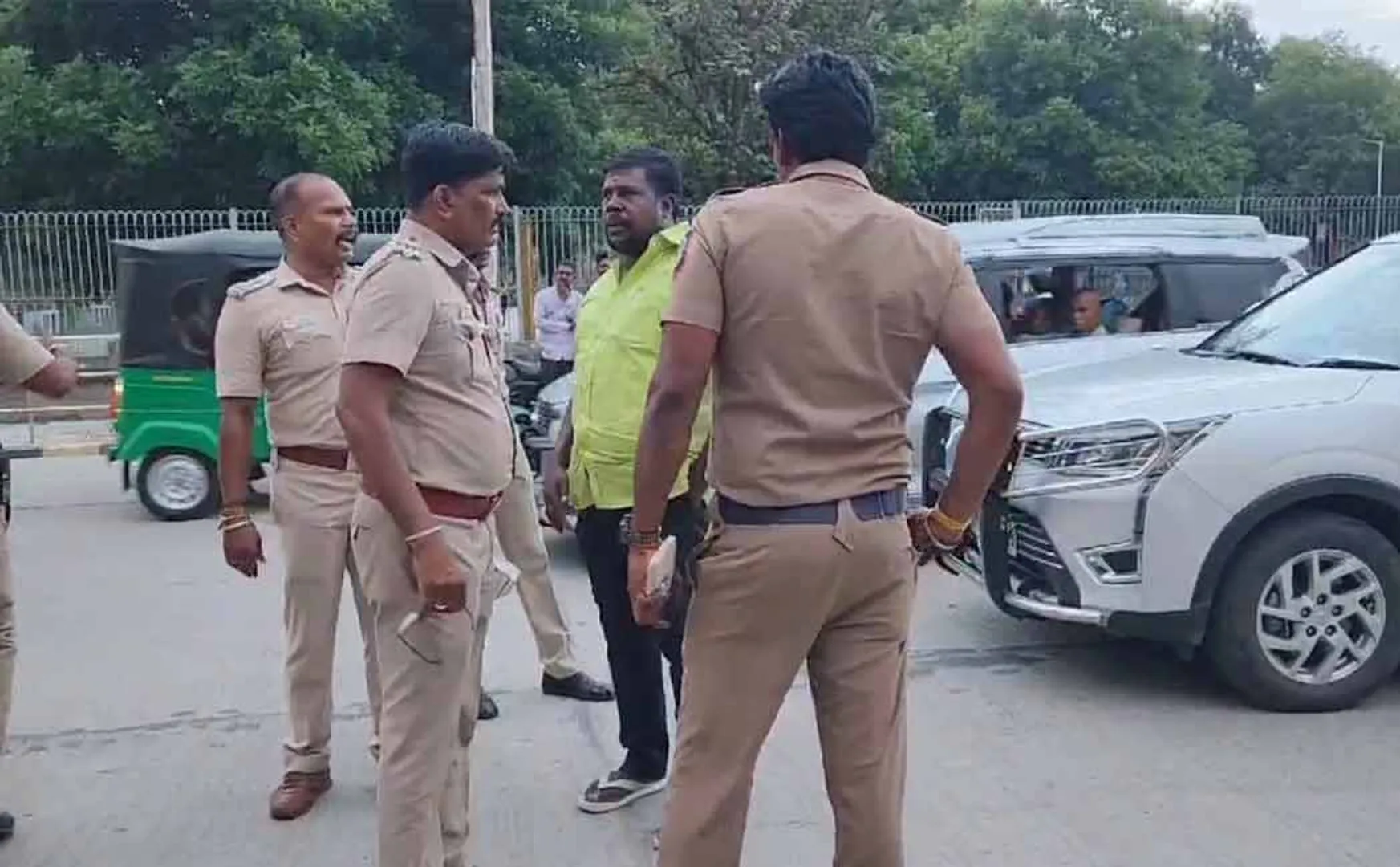 Clash between councillor  and police during vehicle check