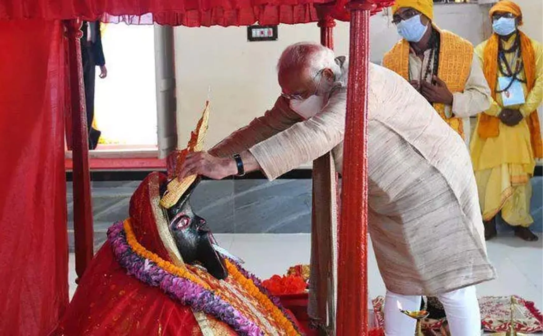 temple crown gifted by Prime Minister Modi was stolen
