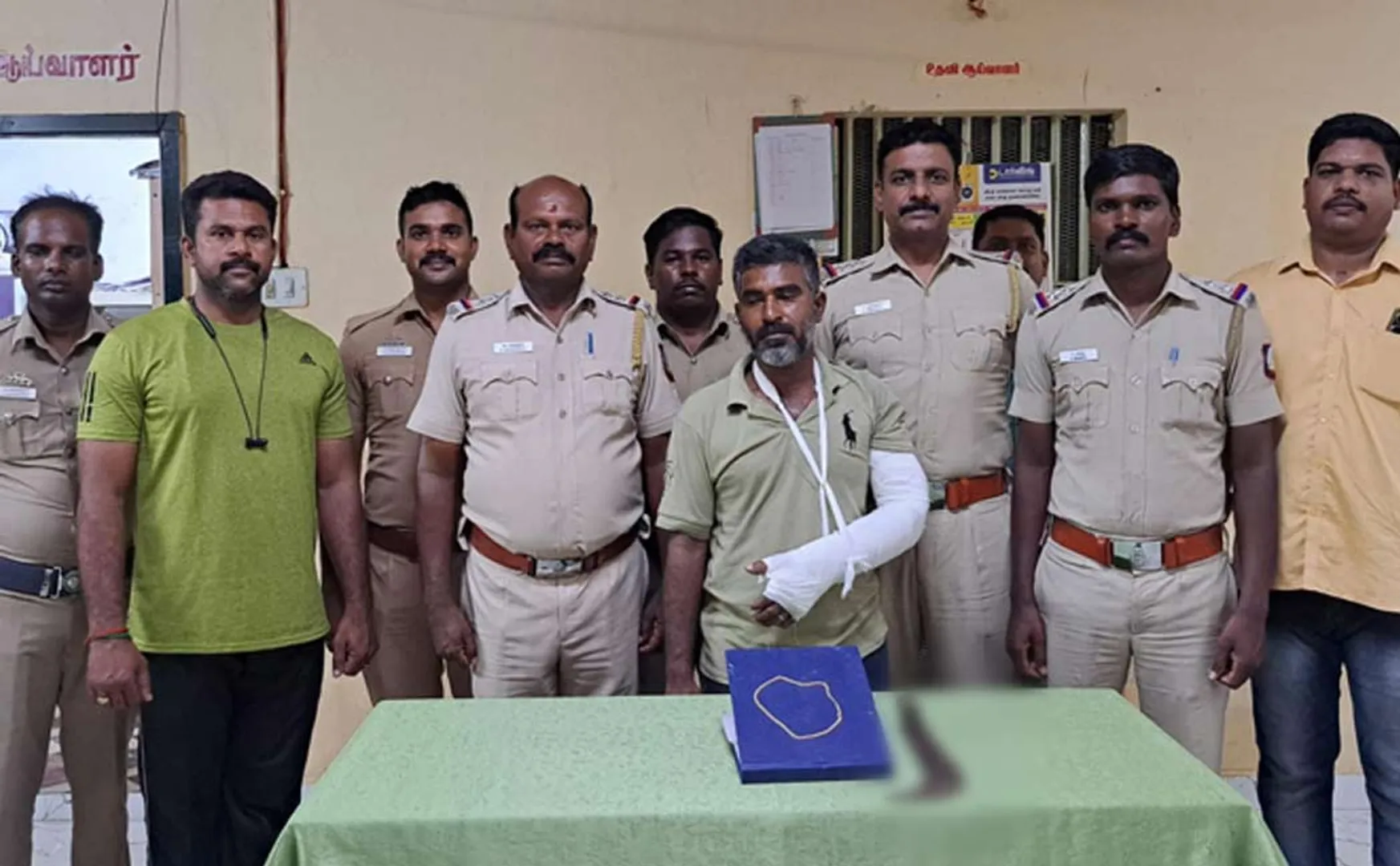 rowdy broke his arm while trying to escape from the police
