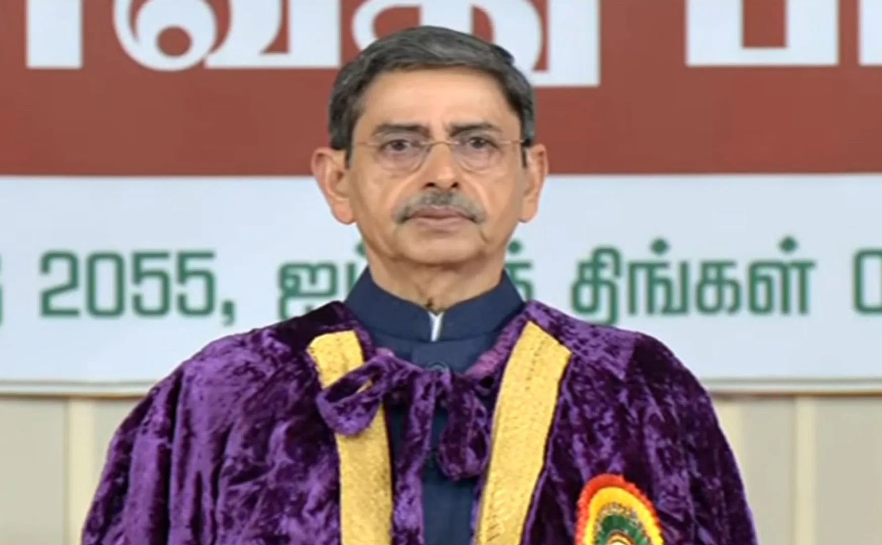 Governor R. N. Ravi who sang Tamil Thai greetings in full