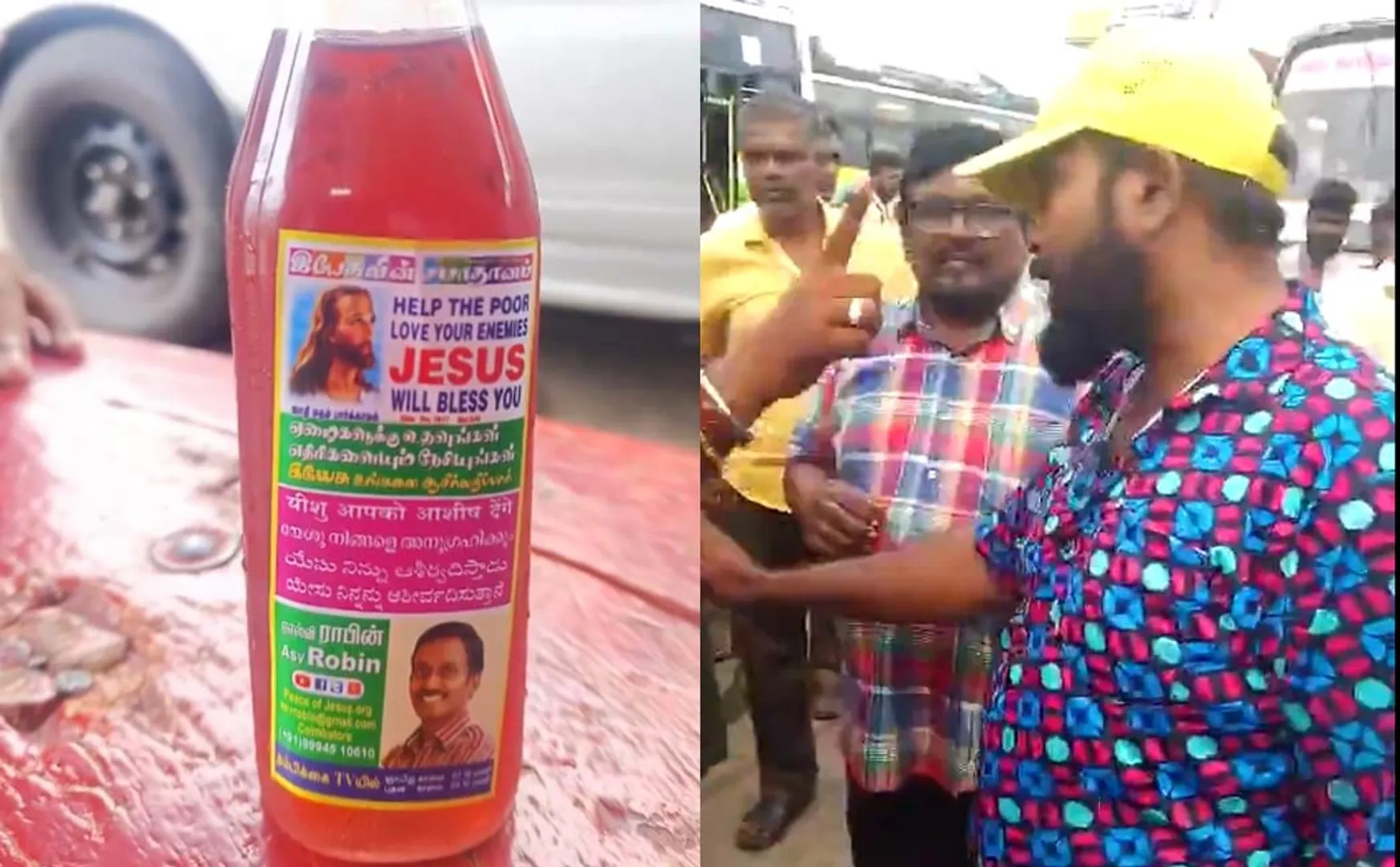 actor benjamin juice bottle issue
