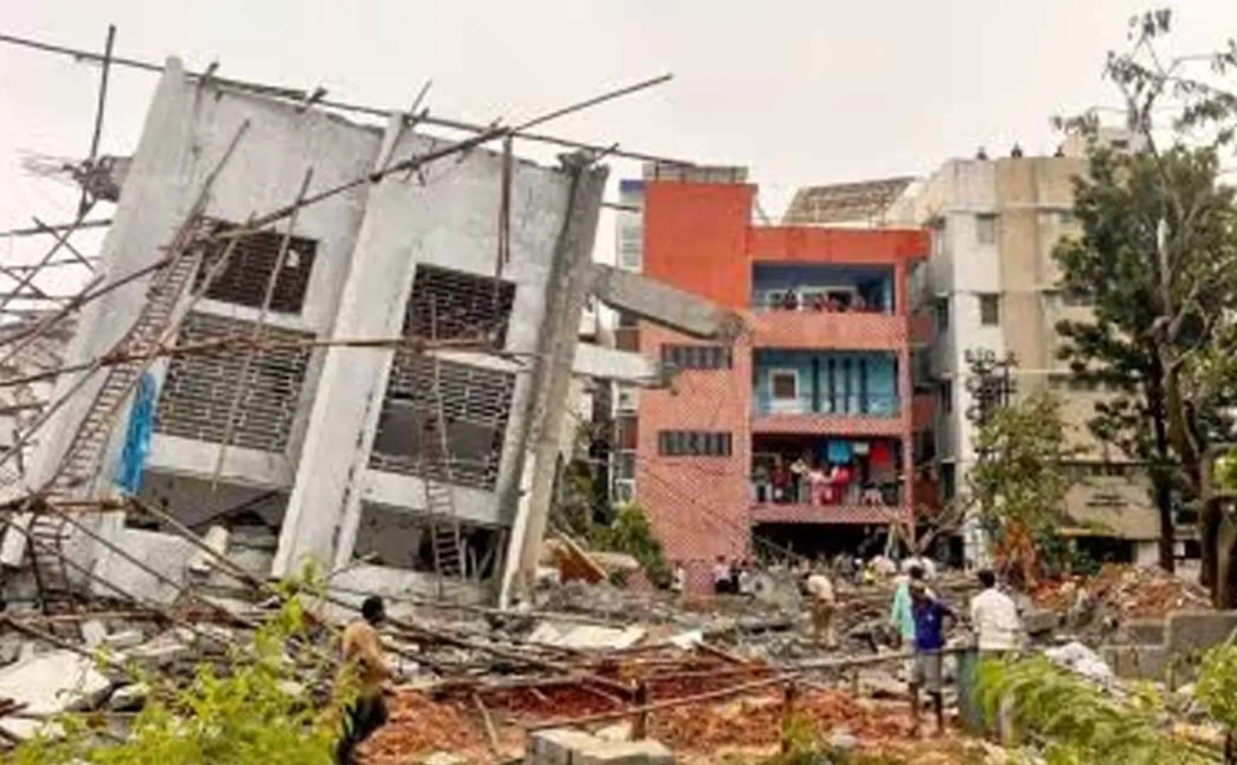 Rising toll  Bangalore building accident incident 