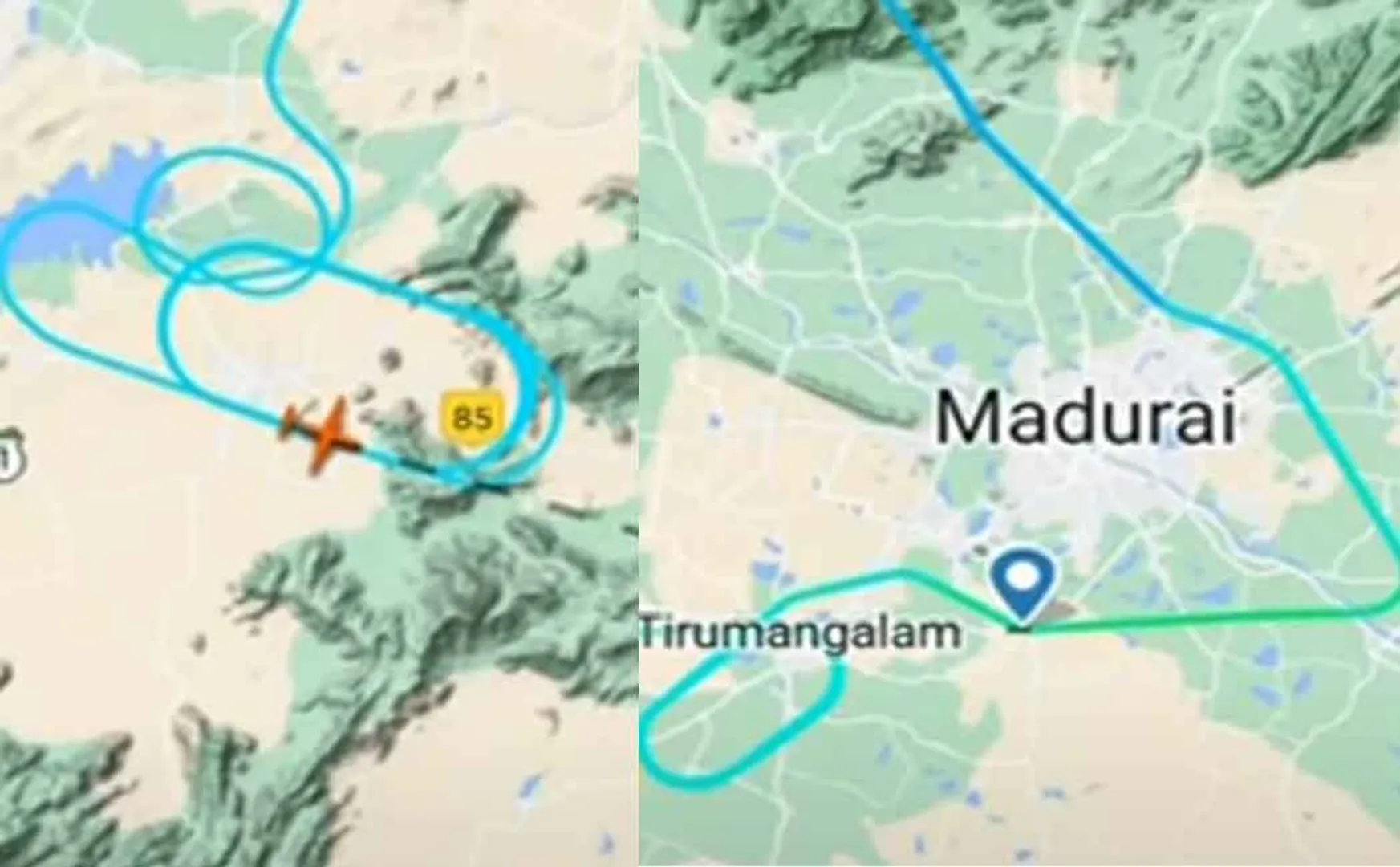 Planes in the sky land safely