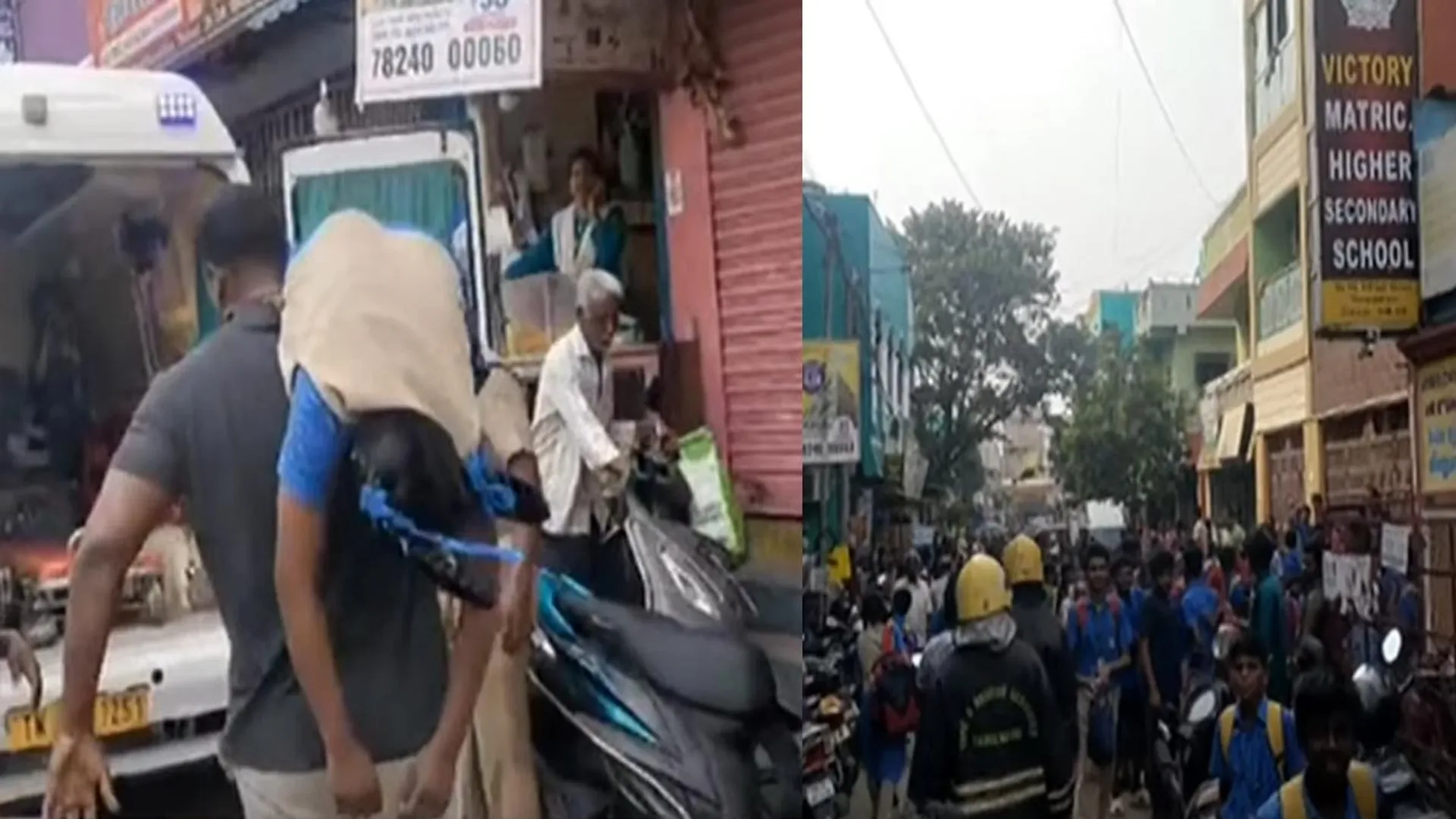 gas leak in private school;  There is excitement in Thiruvetriyur