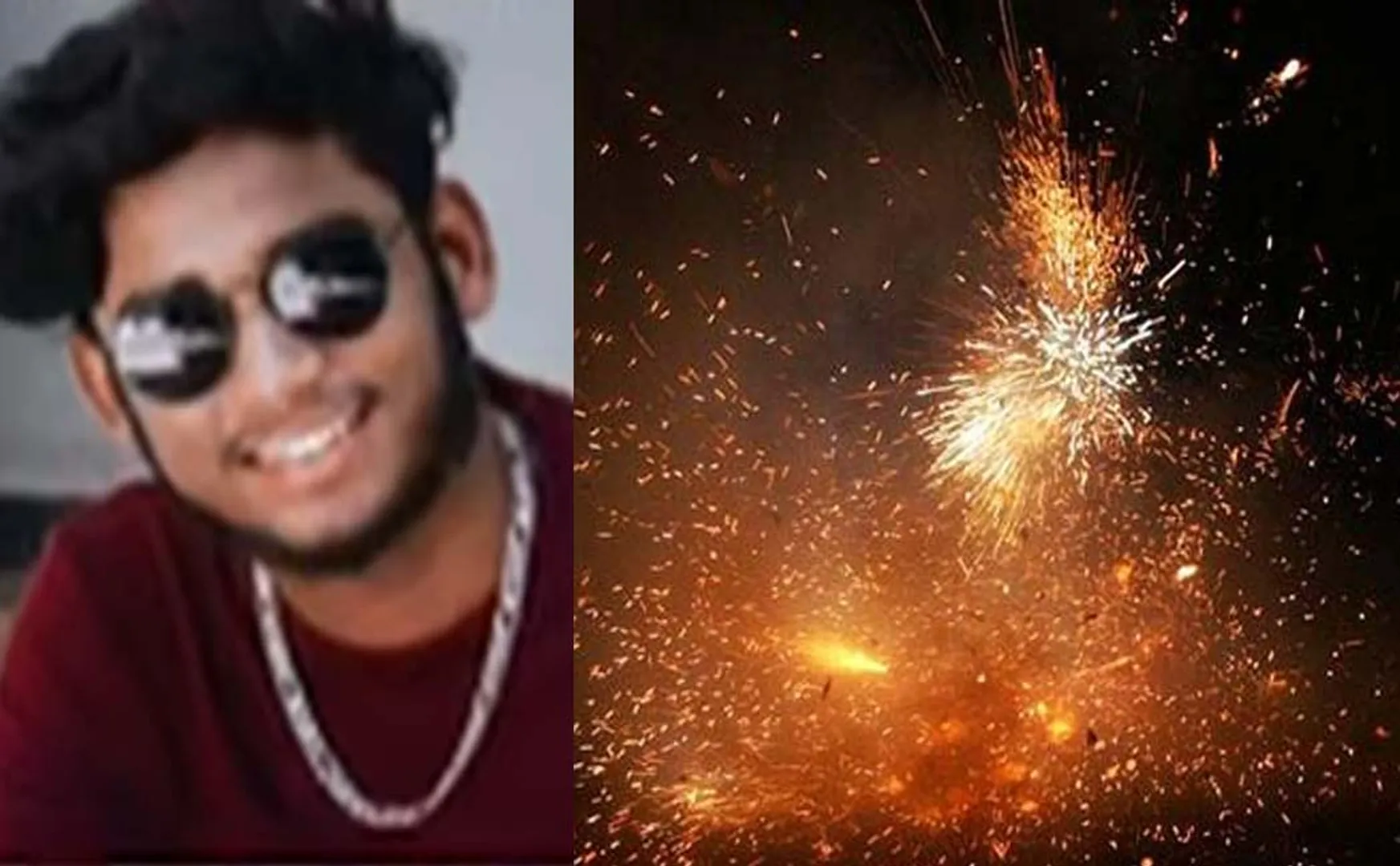 Explosion while carrying firecrackers on bike; Youth mortality