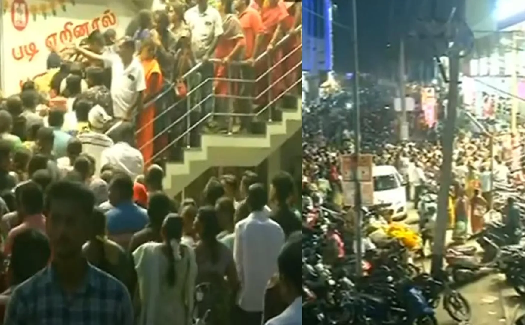 Even after Diwali, a crowd of people beat at 2 in the morning