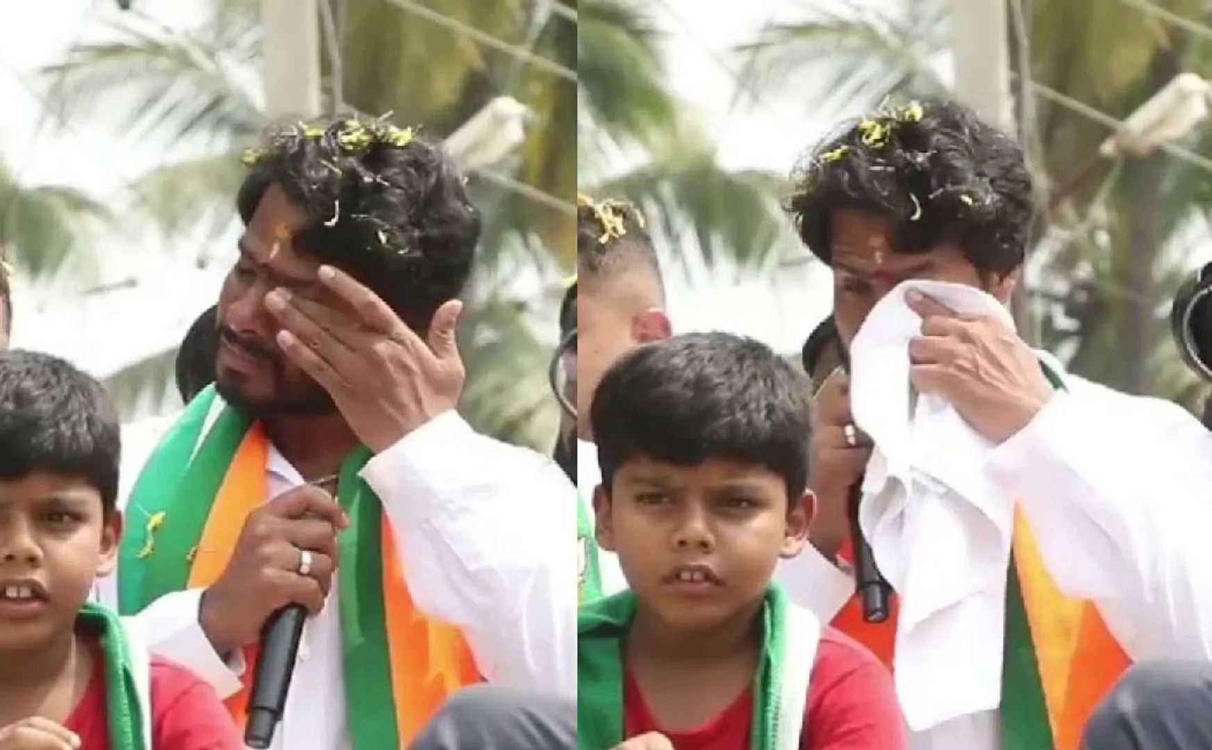 Kumaraswamy's son who broke down in tears during the campaign at karnataka 