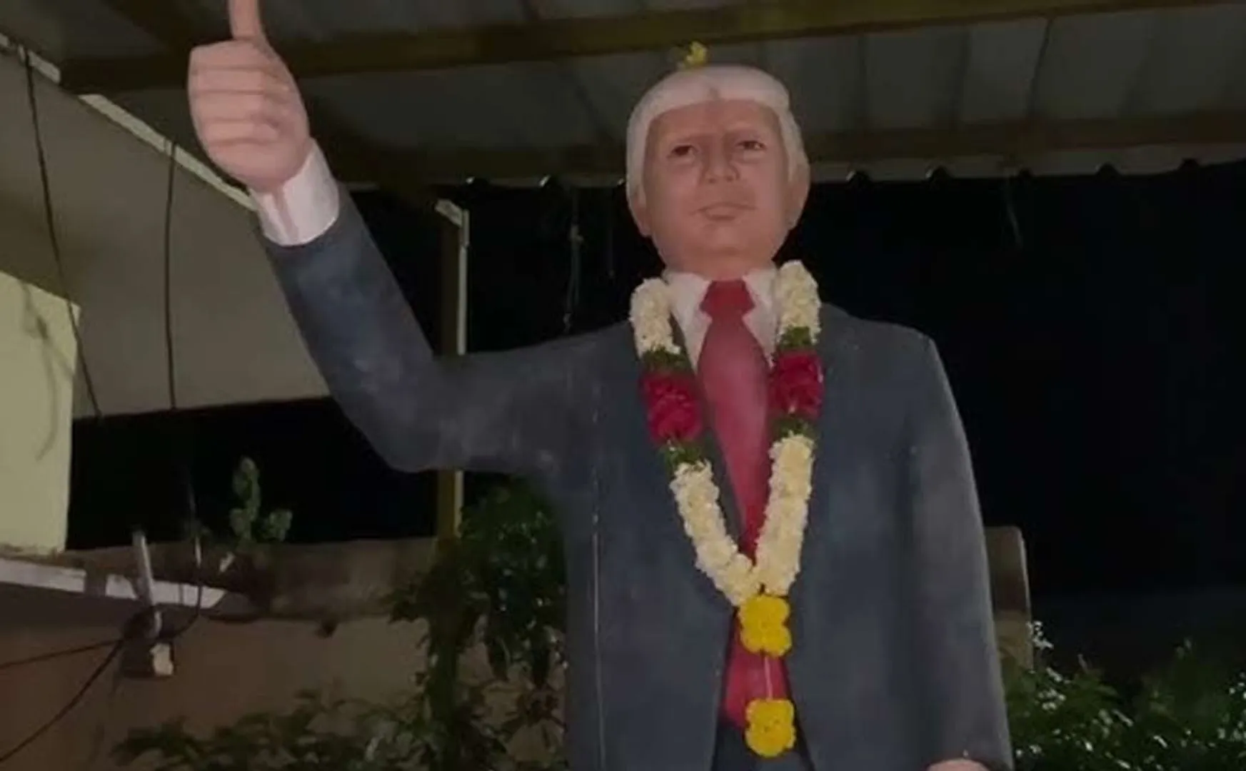 The village that performed Balabishekam for the Trump statue in telangana