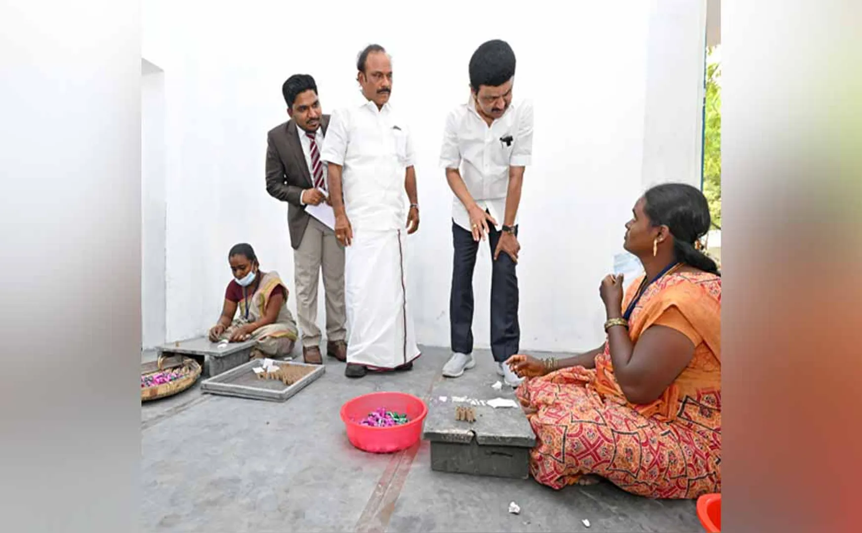 virudhunagar factory cm MK Stalin inspection