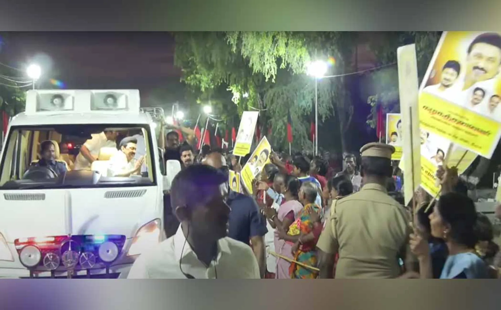 CM MK Stalin Road Show In Virudhunagar DMK welcomed enthusiastically