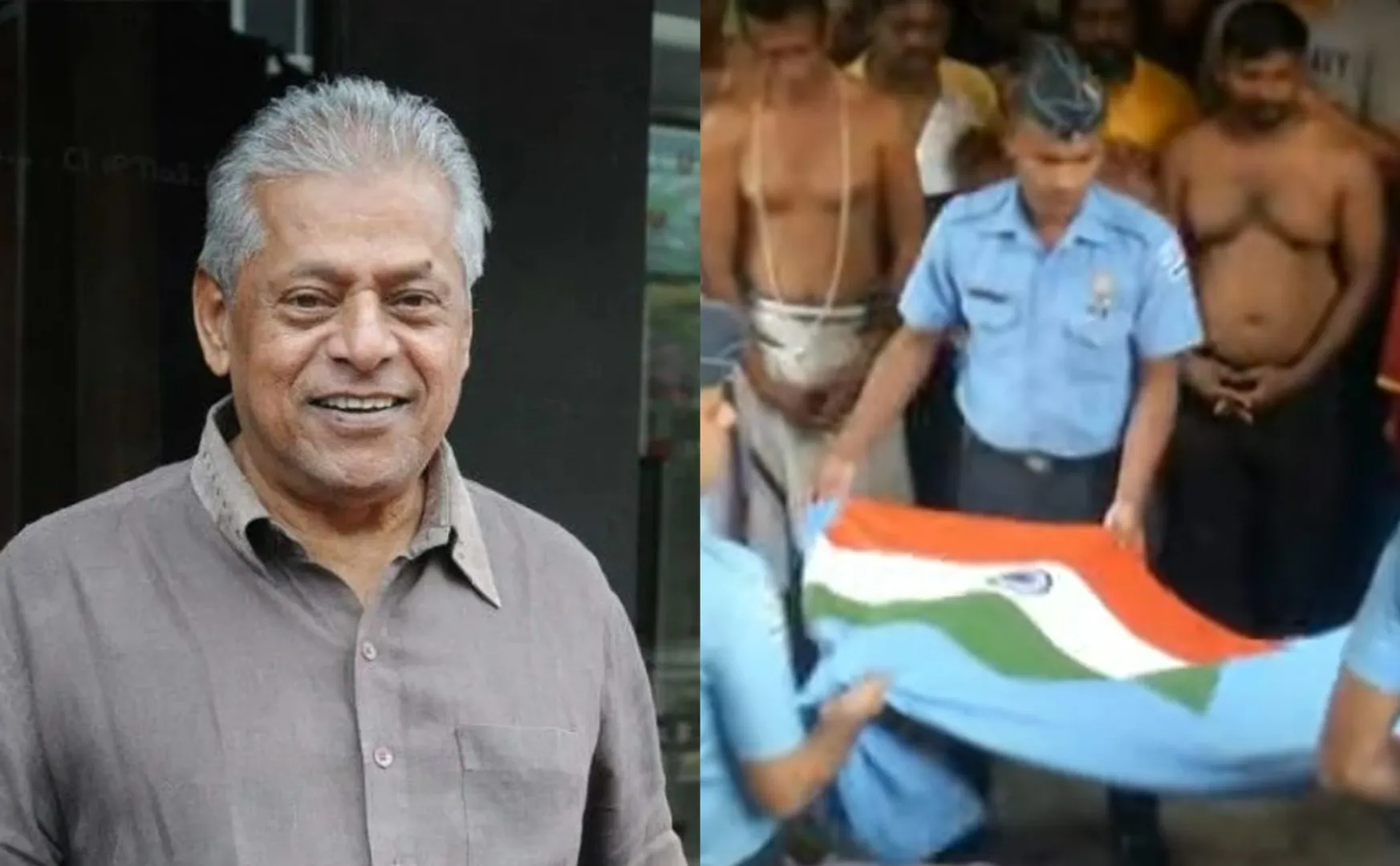 Delhi Ganesh passed away Honoring the Airmen with the National Flag