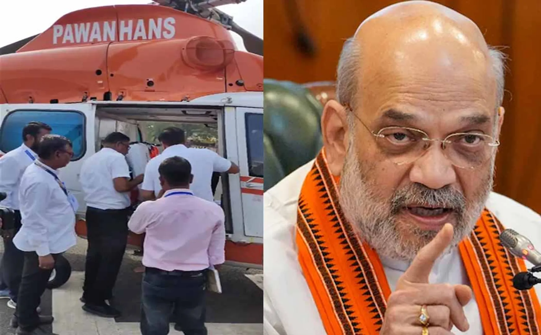 Central Minister Amit Shah's helicopter was searched by Election Commission officials