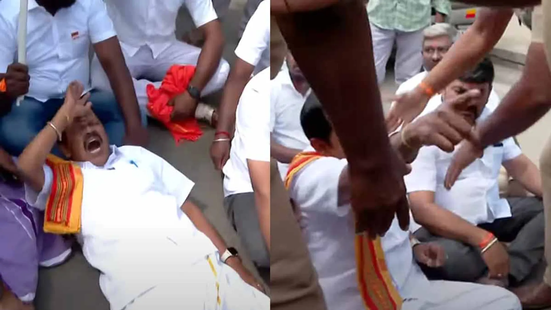 Arjun Sampath arrested in 'protest demanding the release of his son'