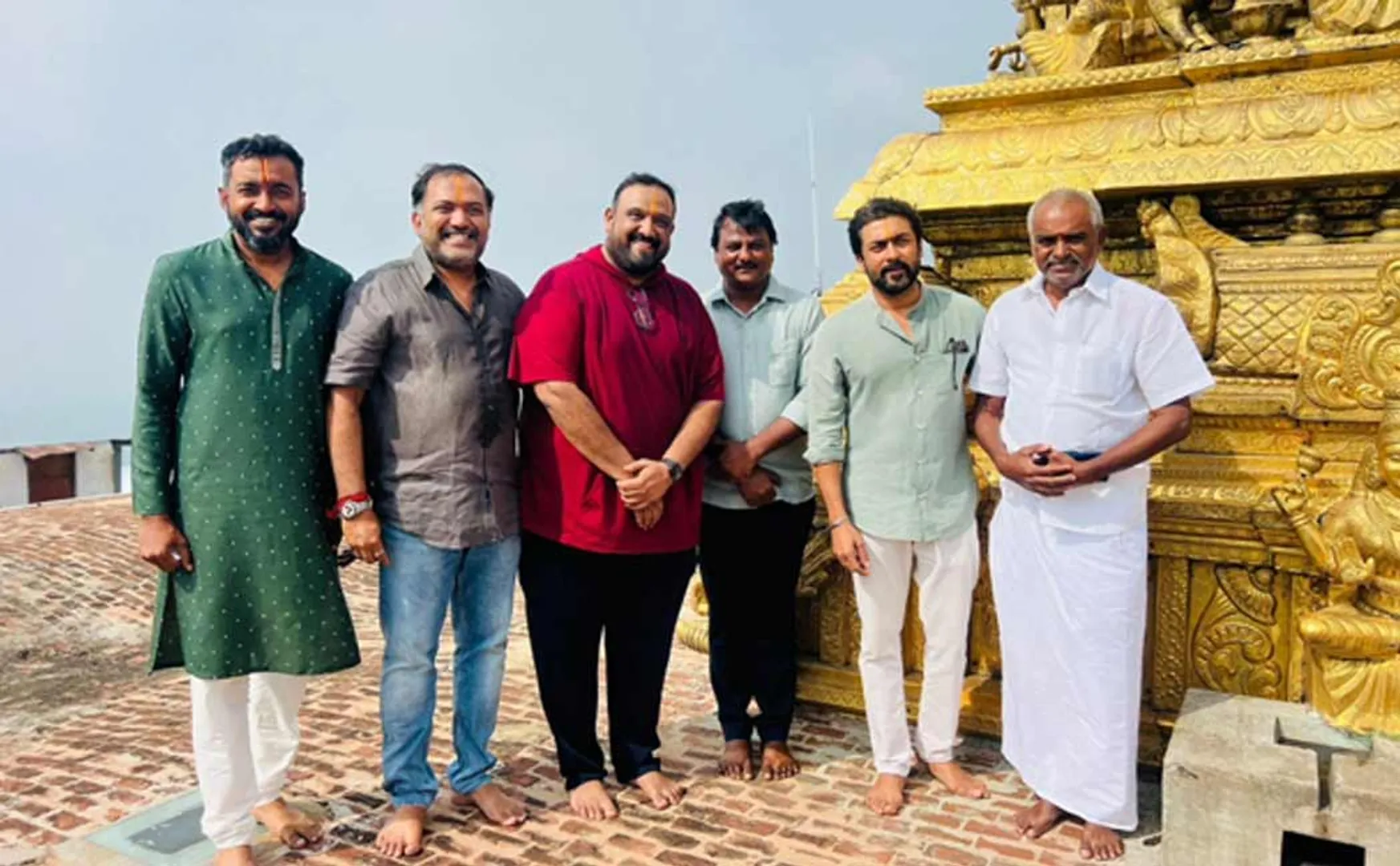 Actor Surya Swamy Darshanam at Yoga Narasimha Temple