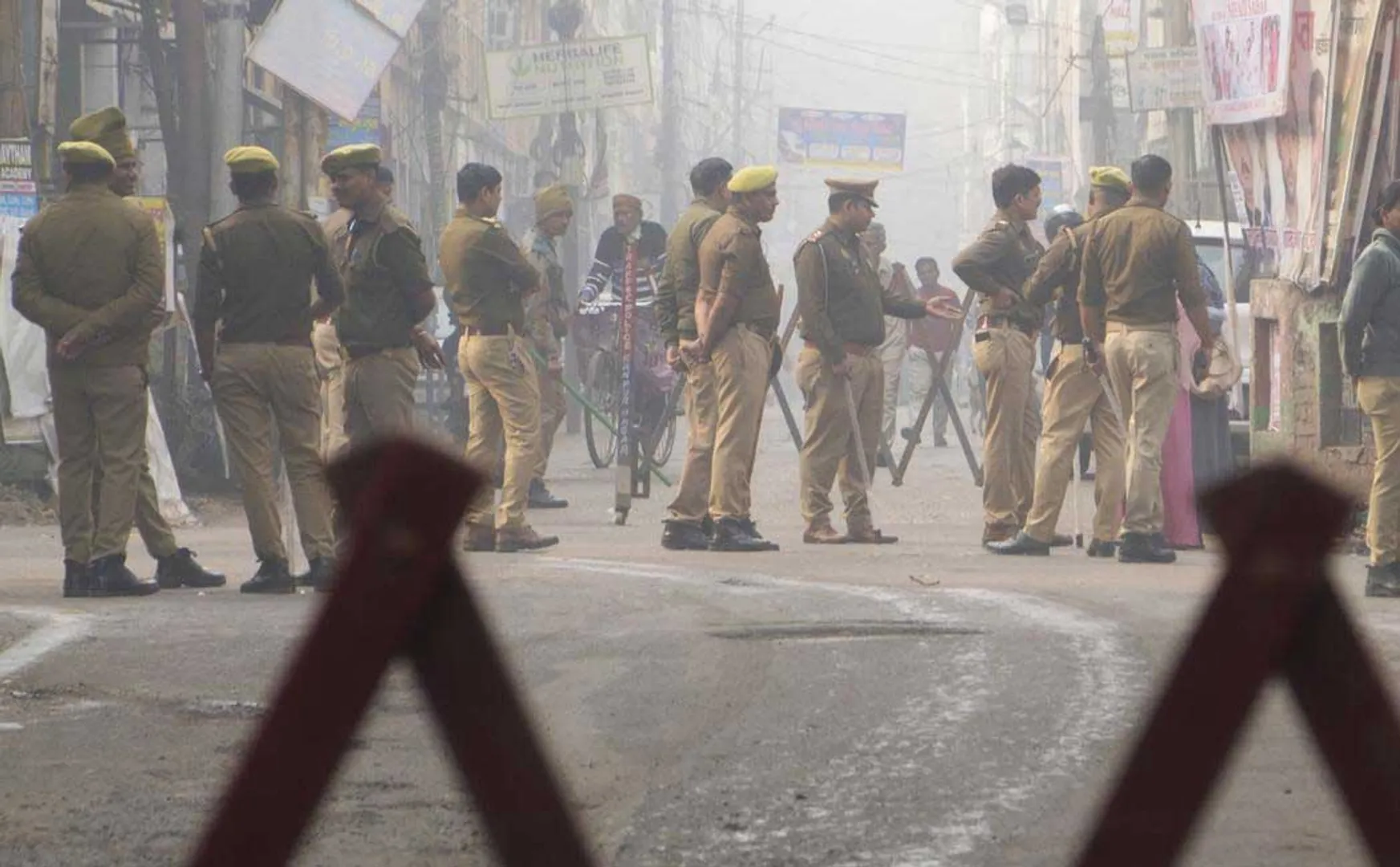  Throwing stones and conflict between two sides at UP by-elections