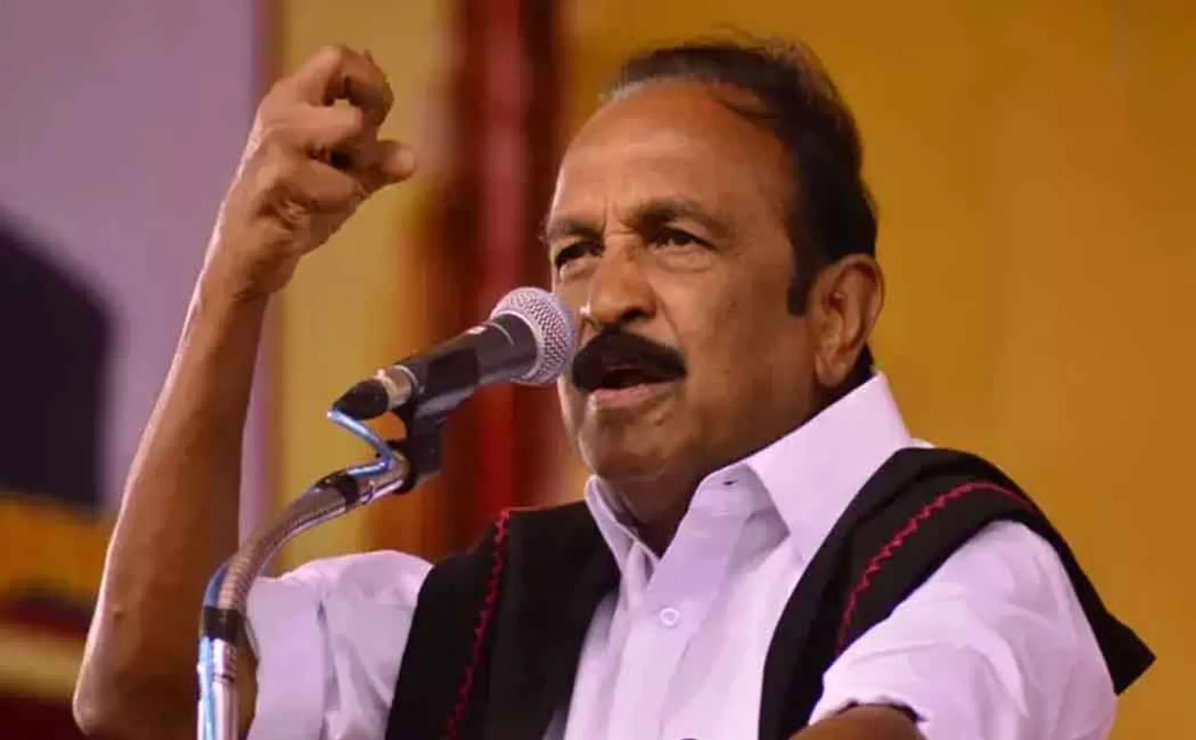 Vaiko's speech at the all-party leaders' meeting