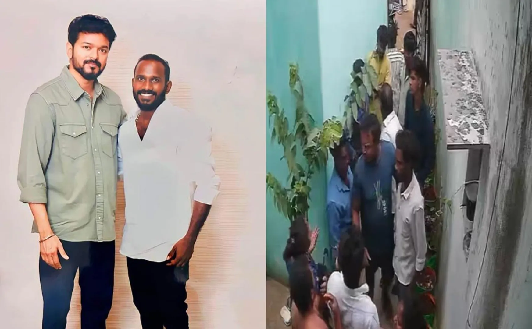 Tvk executives who entered house Congress party members beating them