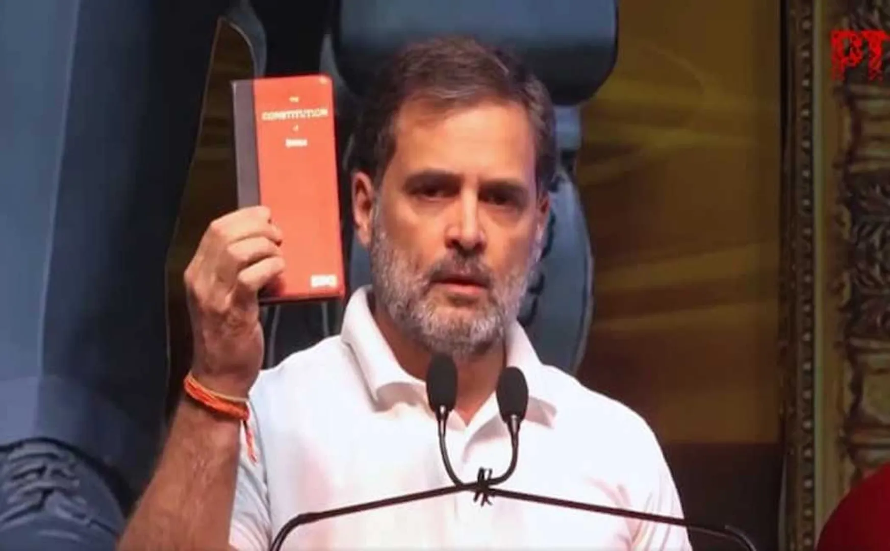 Rahul Gandhi accused Prime Minister did not read the constitution book in Parliament