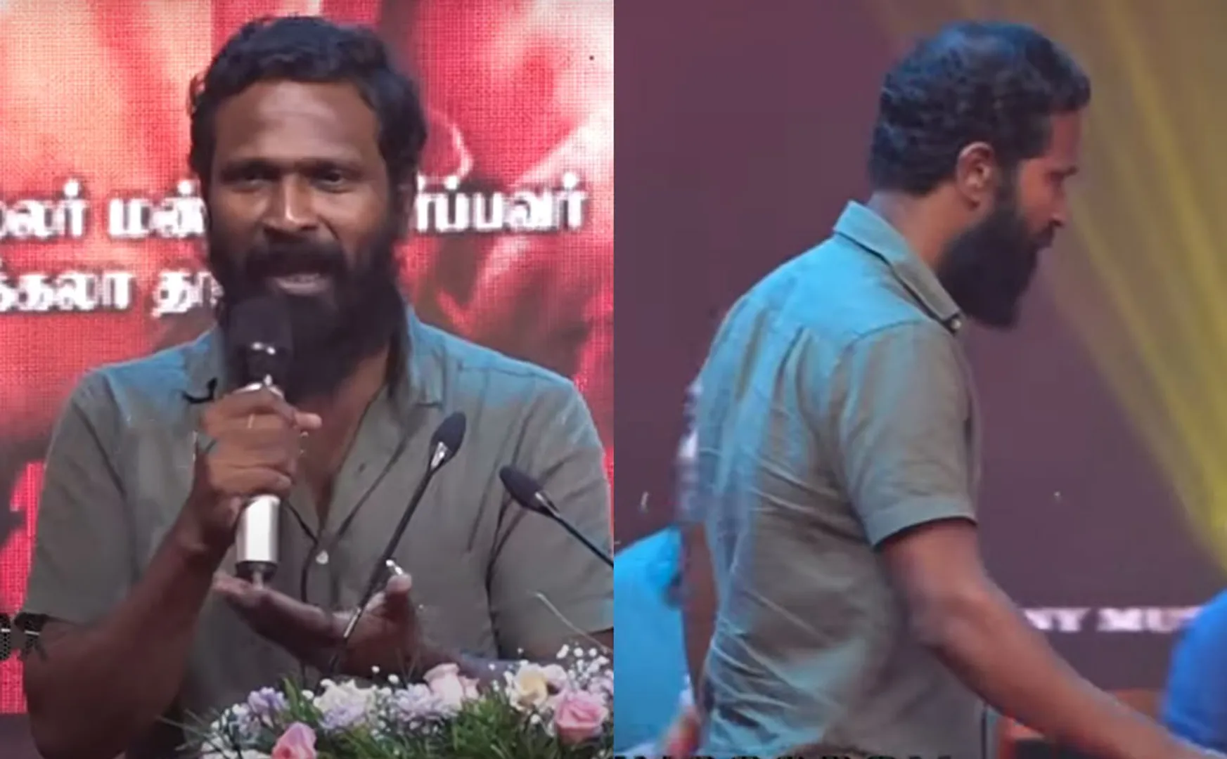 vetrimaaran get angry at viduthalai 2 audio launch