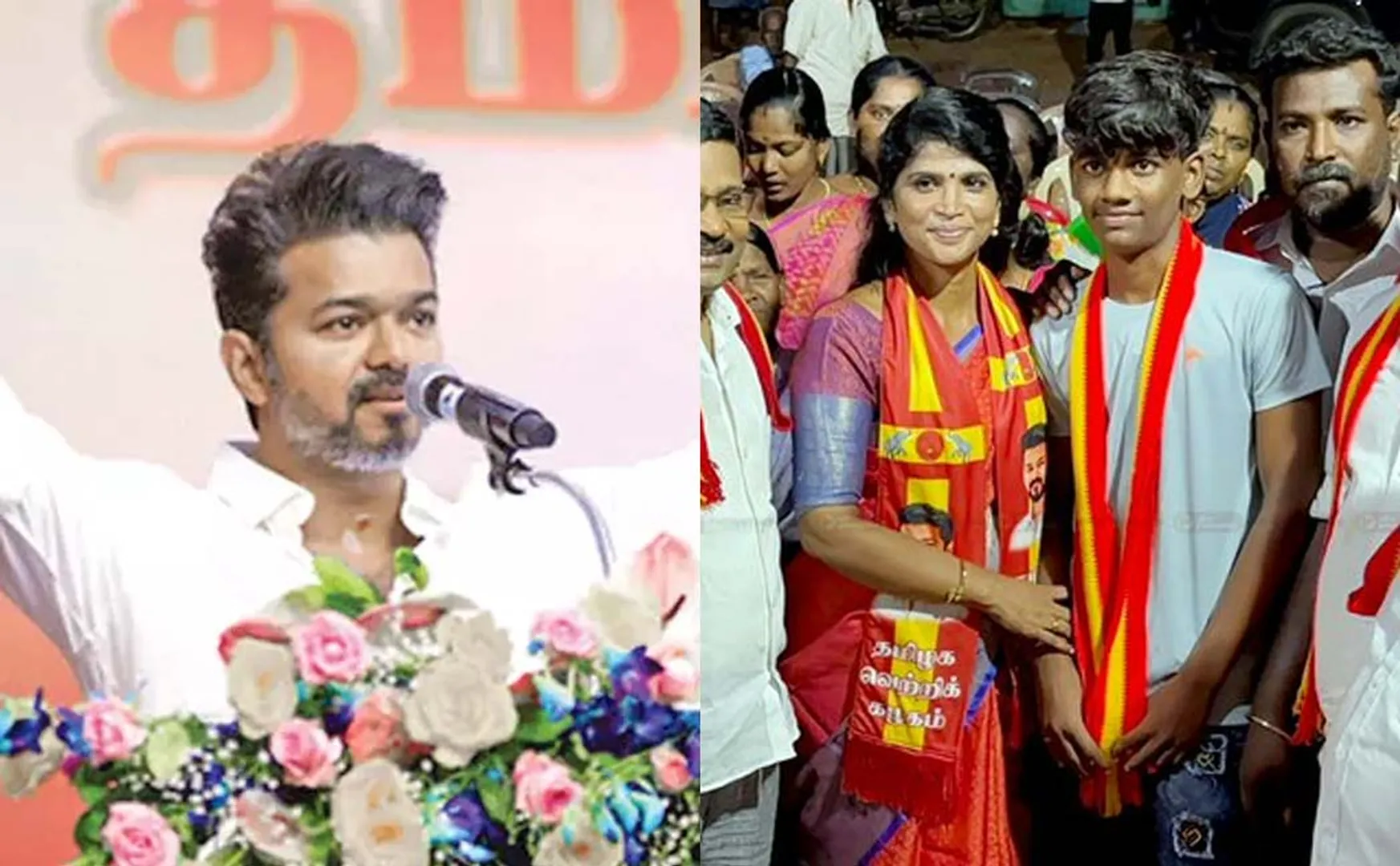 vaazhai movie actor joined vijay tvk party