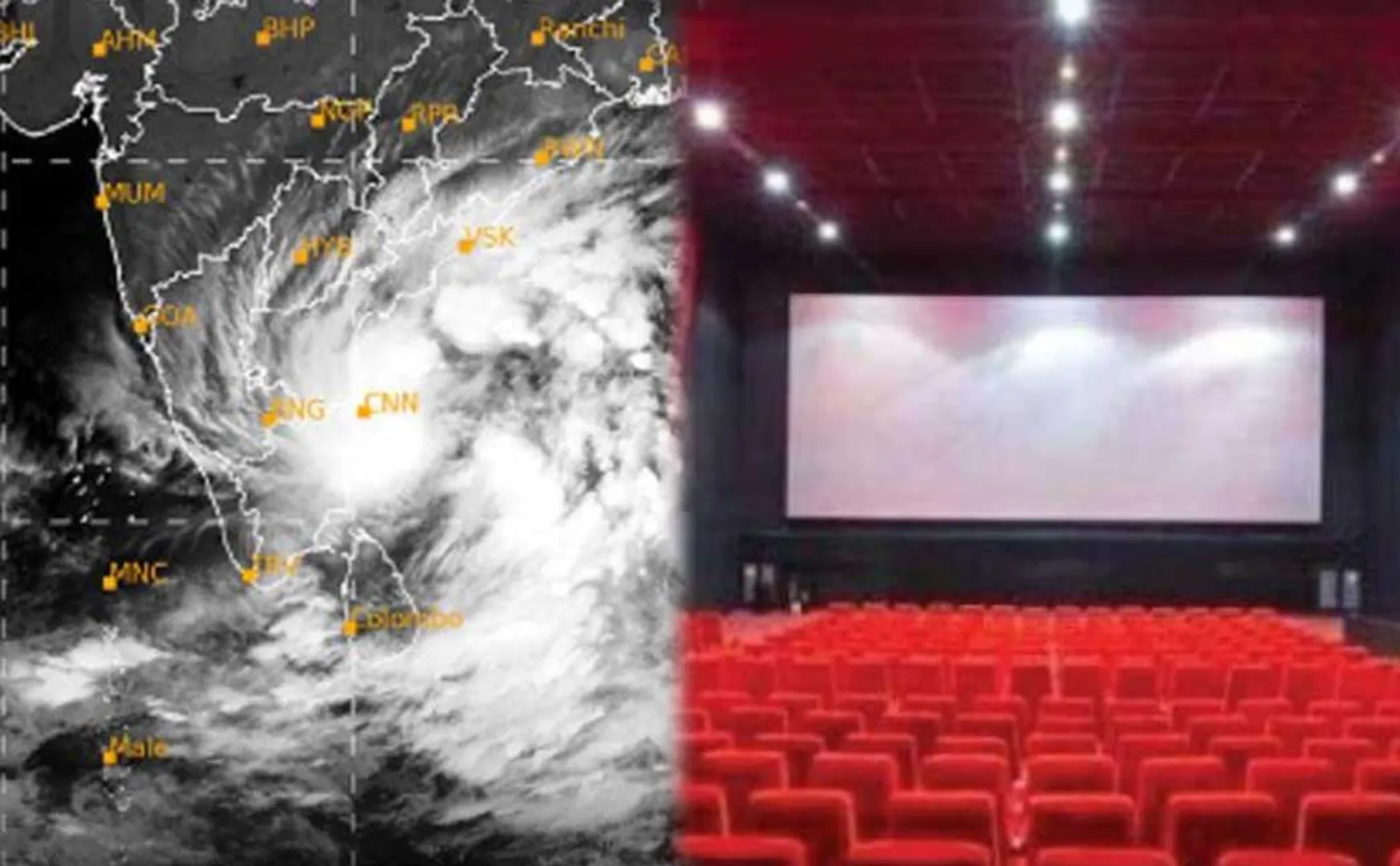 Cinemas in Chennai to remain closed today due to Cyclone Fenchal storm