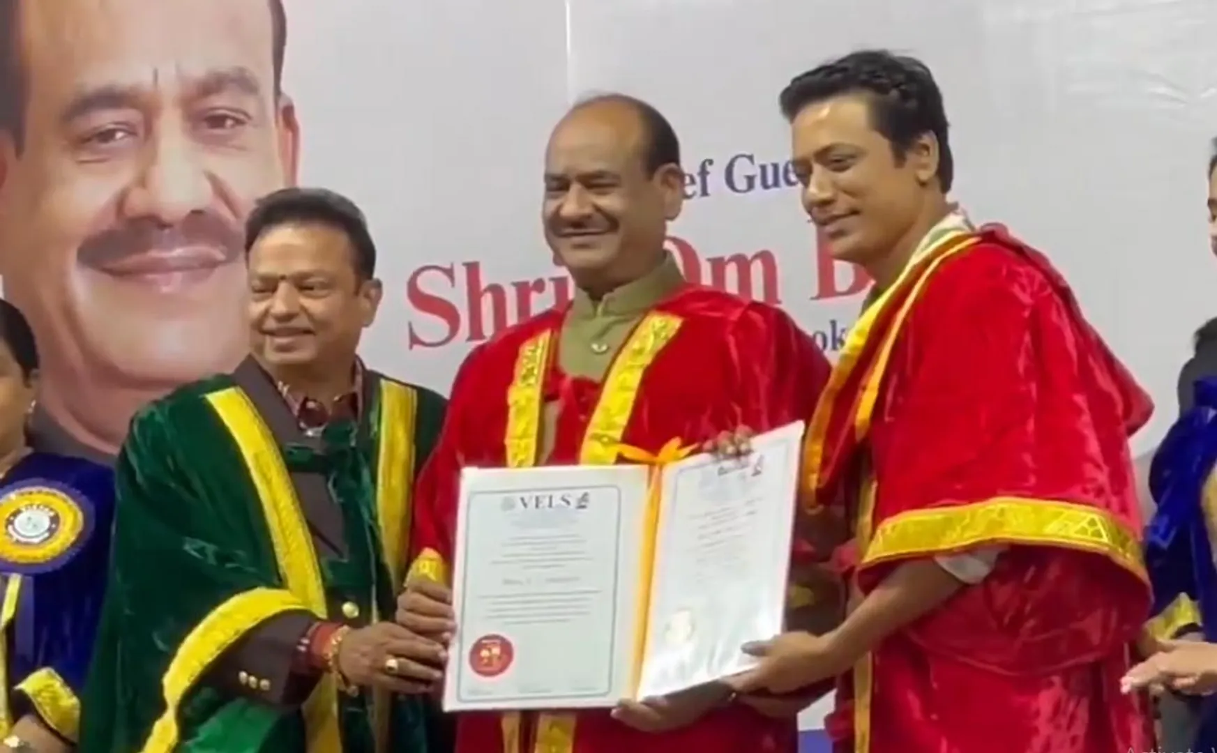 sj surya receives honorary doctorate