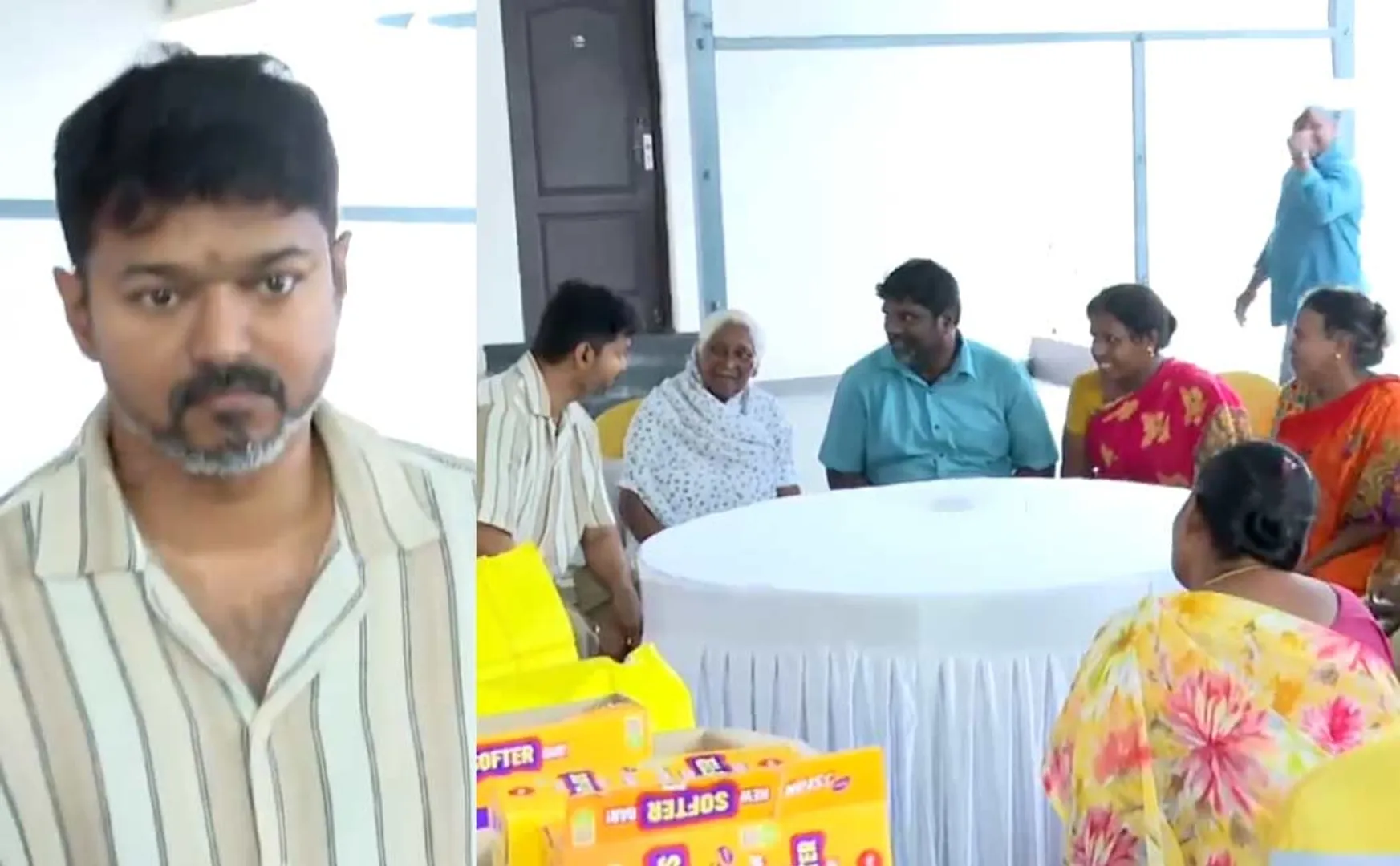 vijay explained why he does not go to affected peoples house for helping regards fengal cyclone 