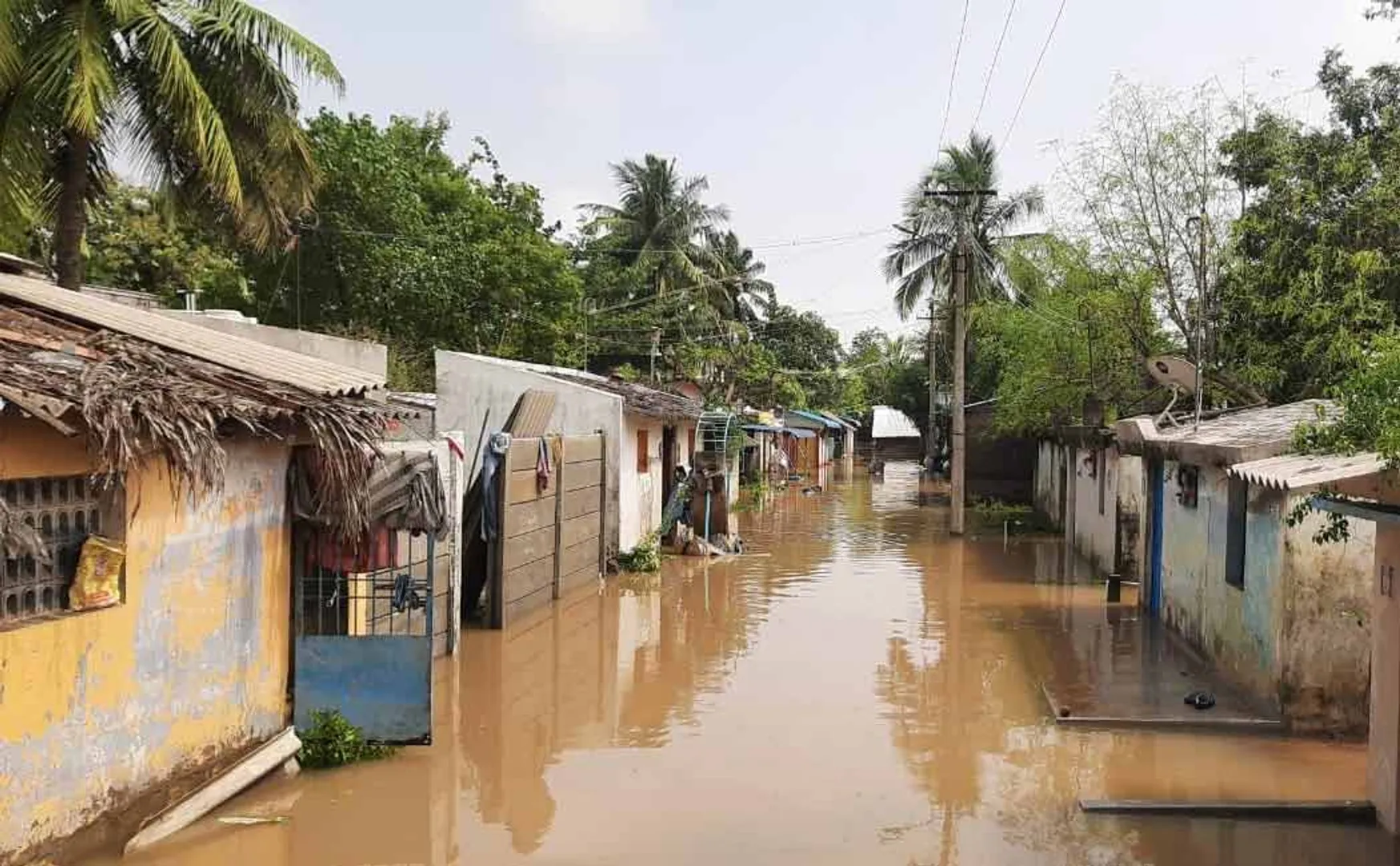 Flooding in the Thenpennai River has decreased