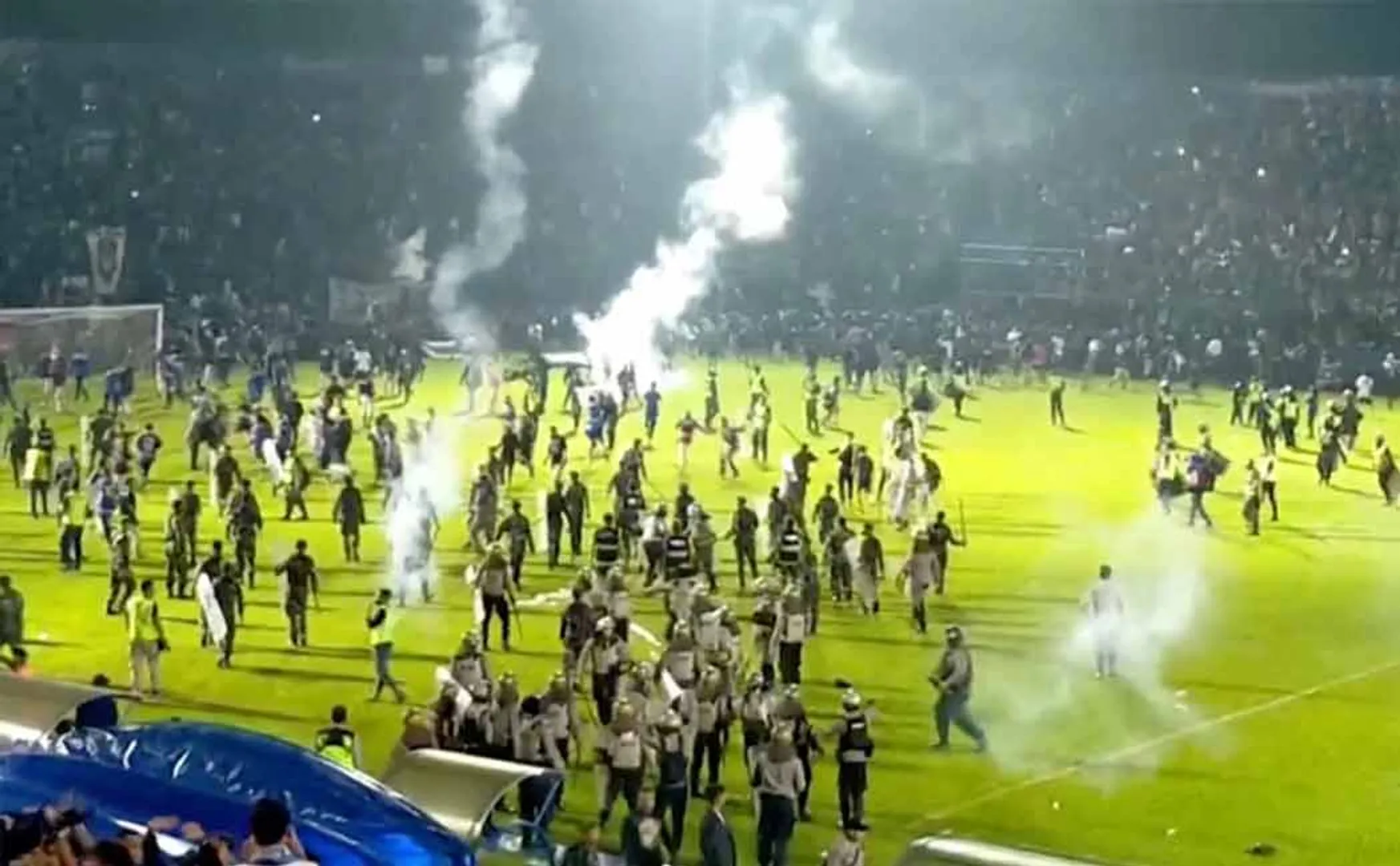 Riot at a football stadium in Guinea