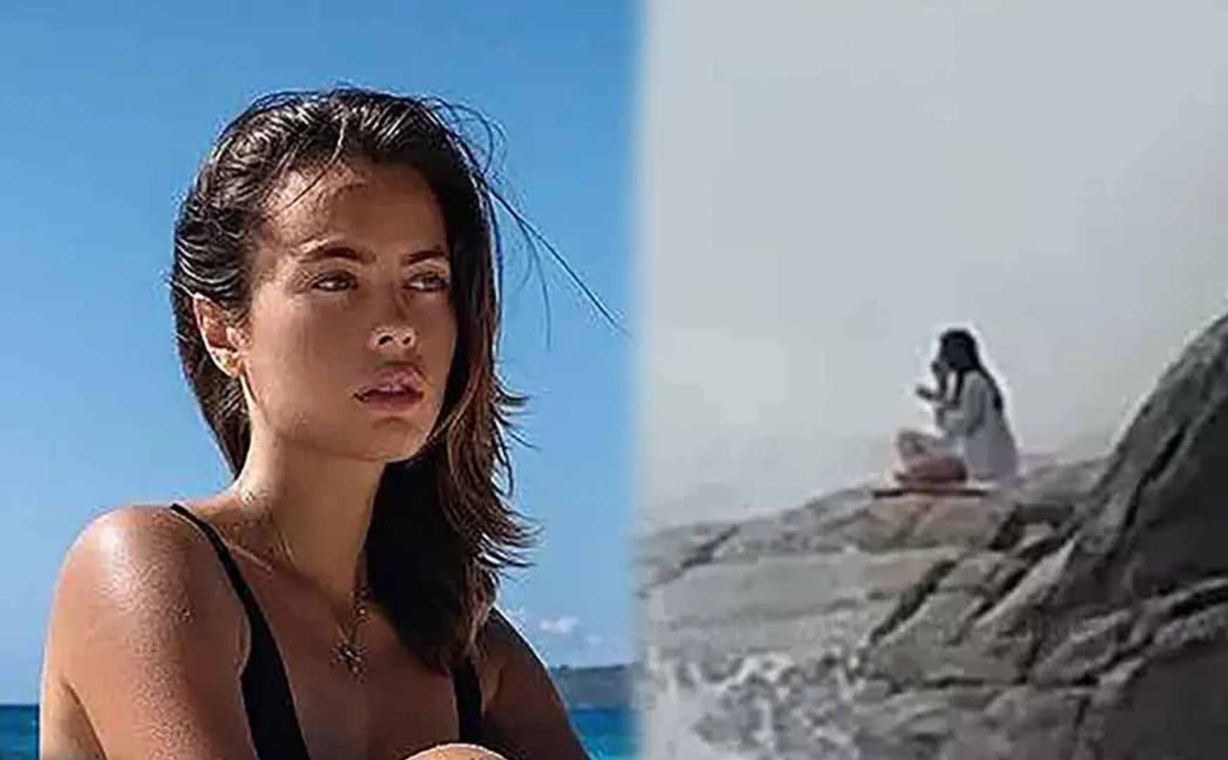 Actress lost away by waves while practicing yoga on the beach