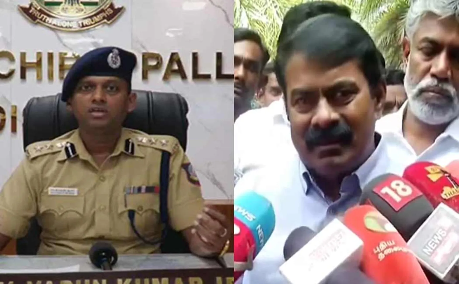 seeman criticize IPS varunkumar
