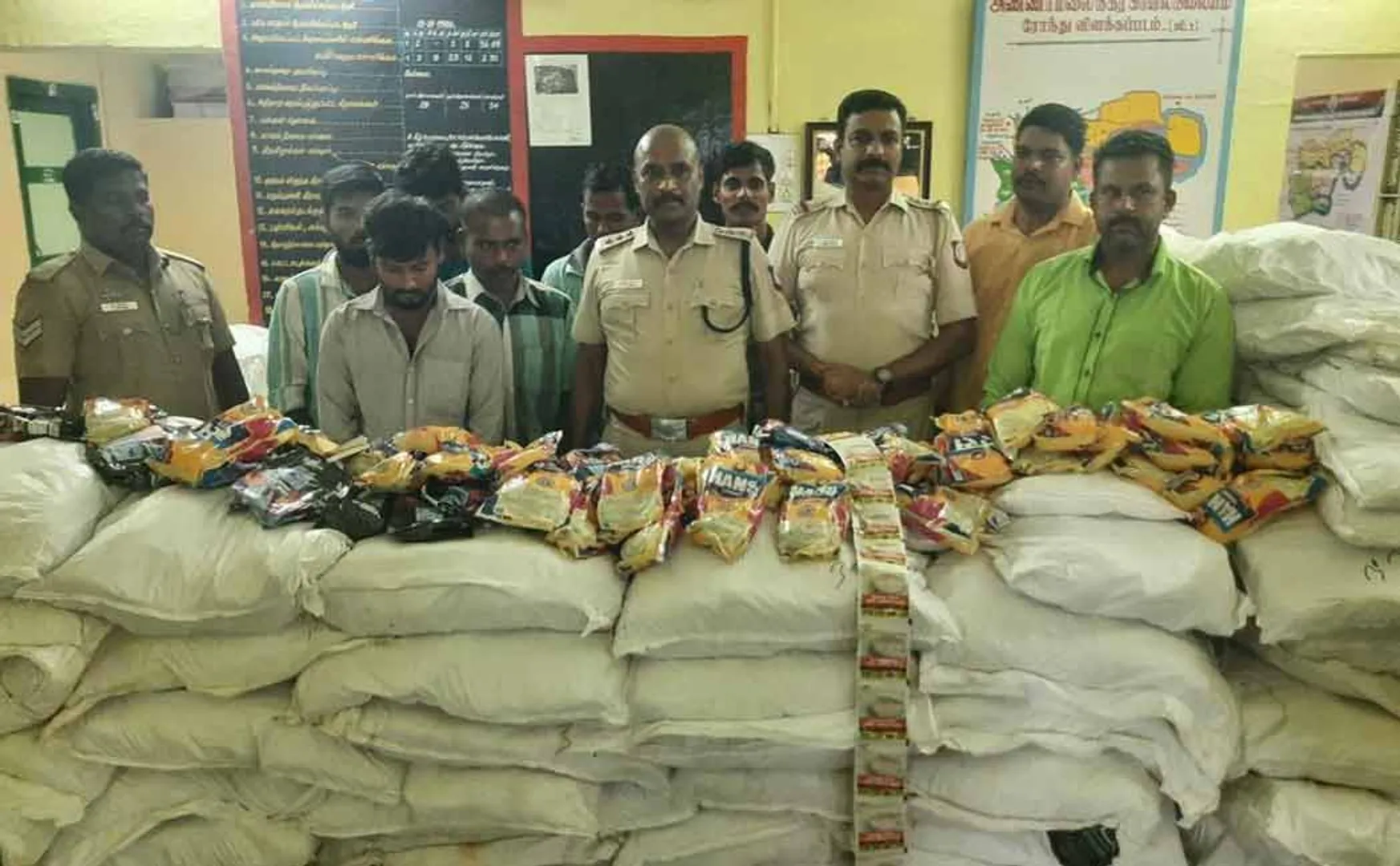 Police seized 1.5 tons of illegal products in raid