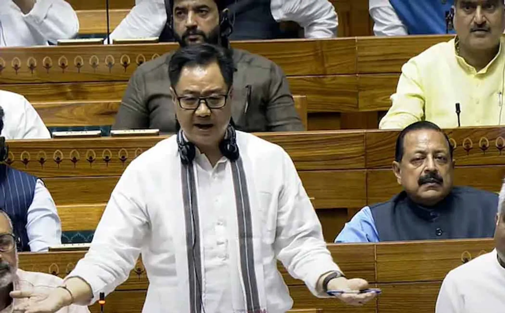 Resolution against the Union Minister kiren rijiju for Controversial comments on opposition MPs