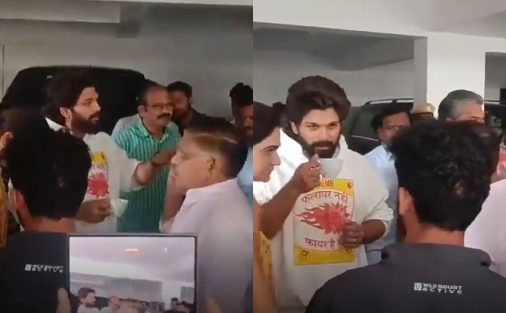 allu arjun arrest video viral