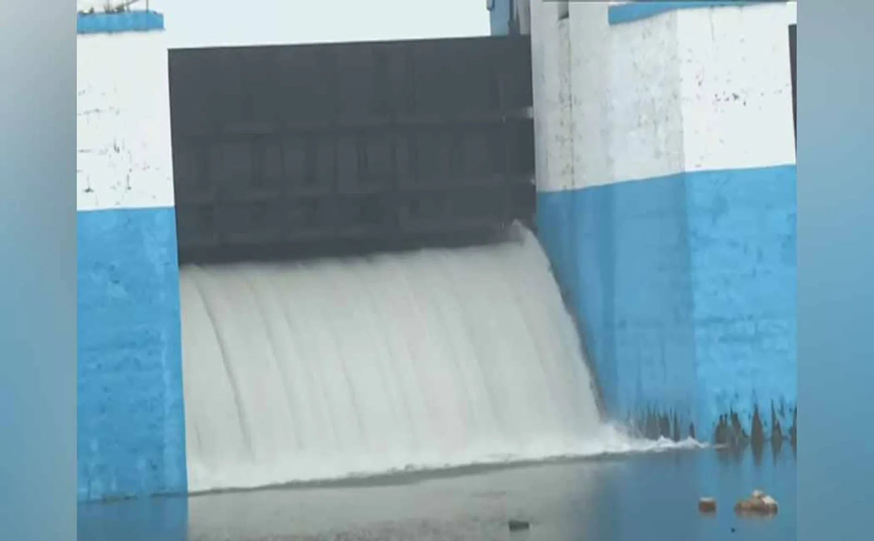 Water opening from Sembarambakkam lake