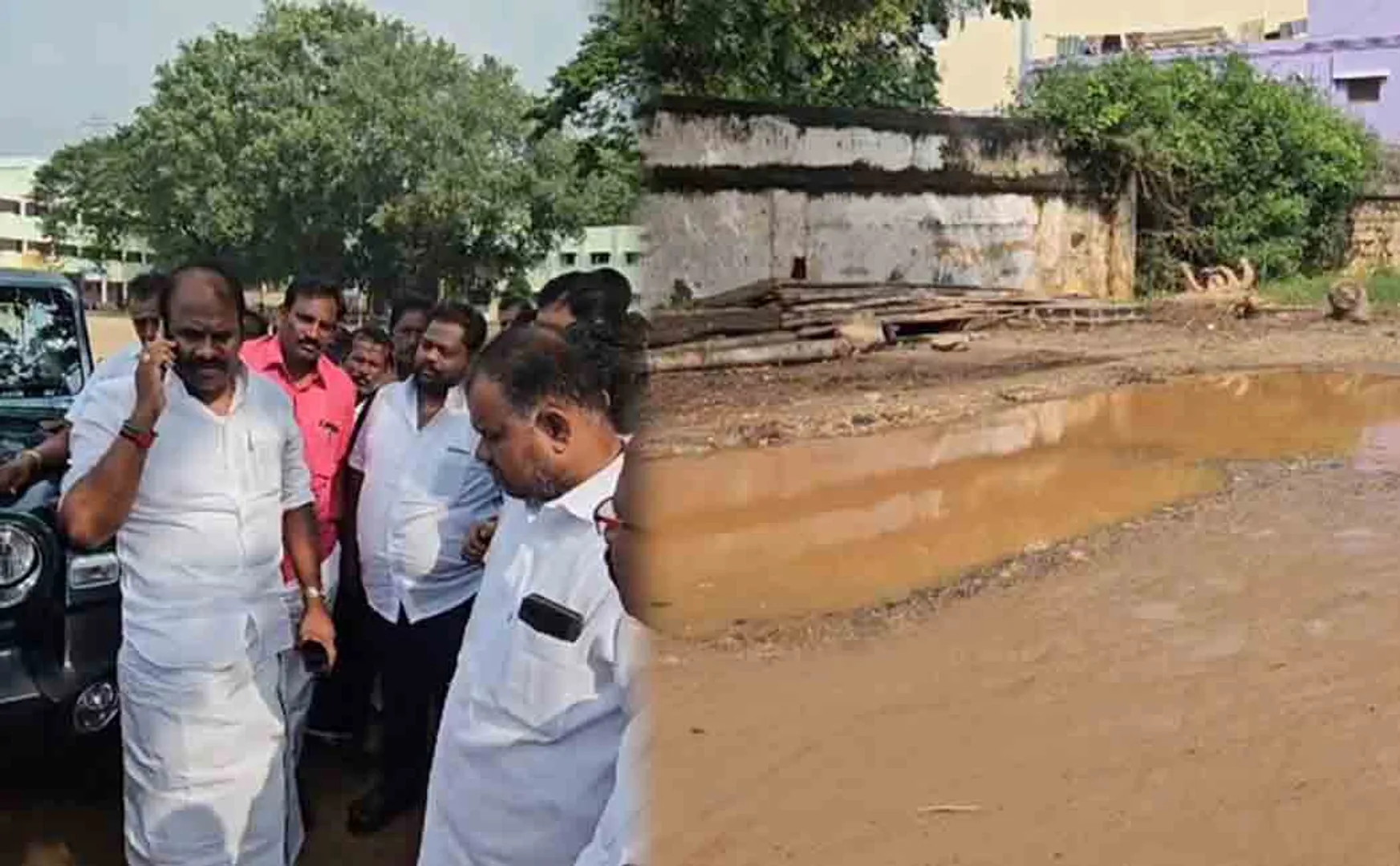 MLA angry with contractor because road works could not be done