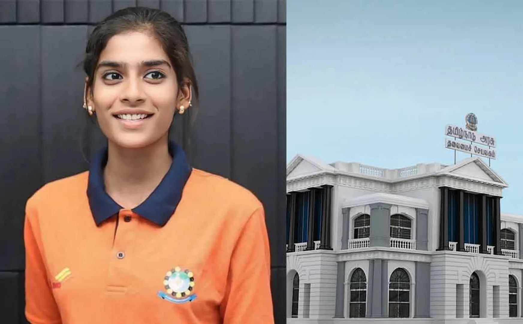 Cash prize for carrom player Kasima on behalf of TN govt