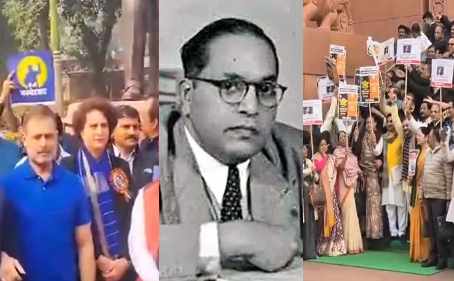 India alliance and Bjp Struggle for Amit Shah's controversial comment on Ambedkar