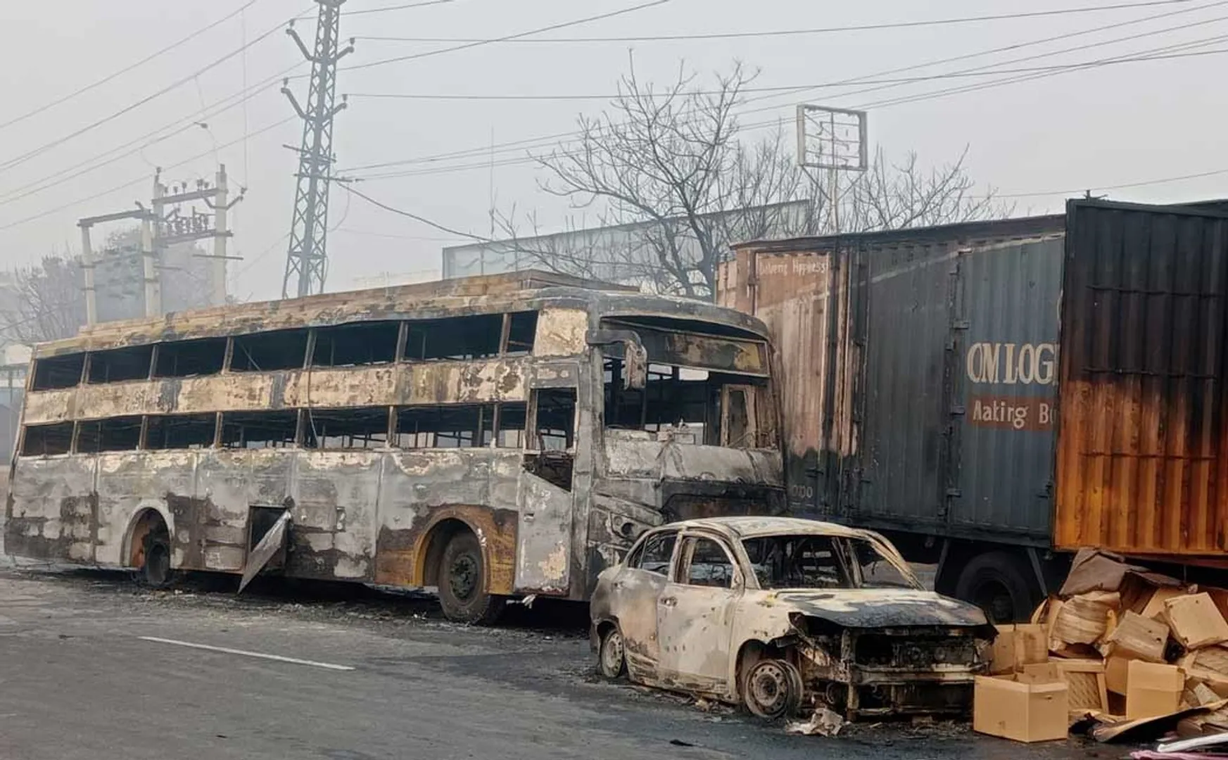 Terrible fire at petrol station in jaipur, rajasthan