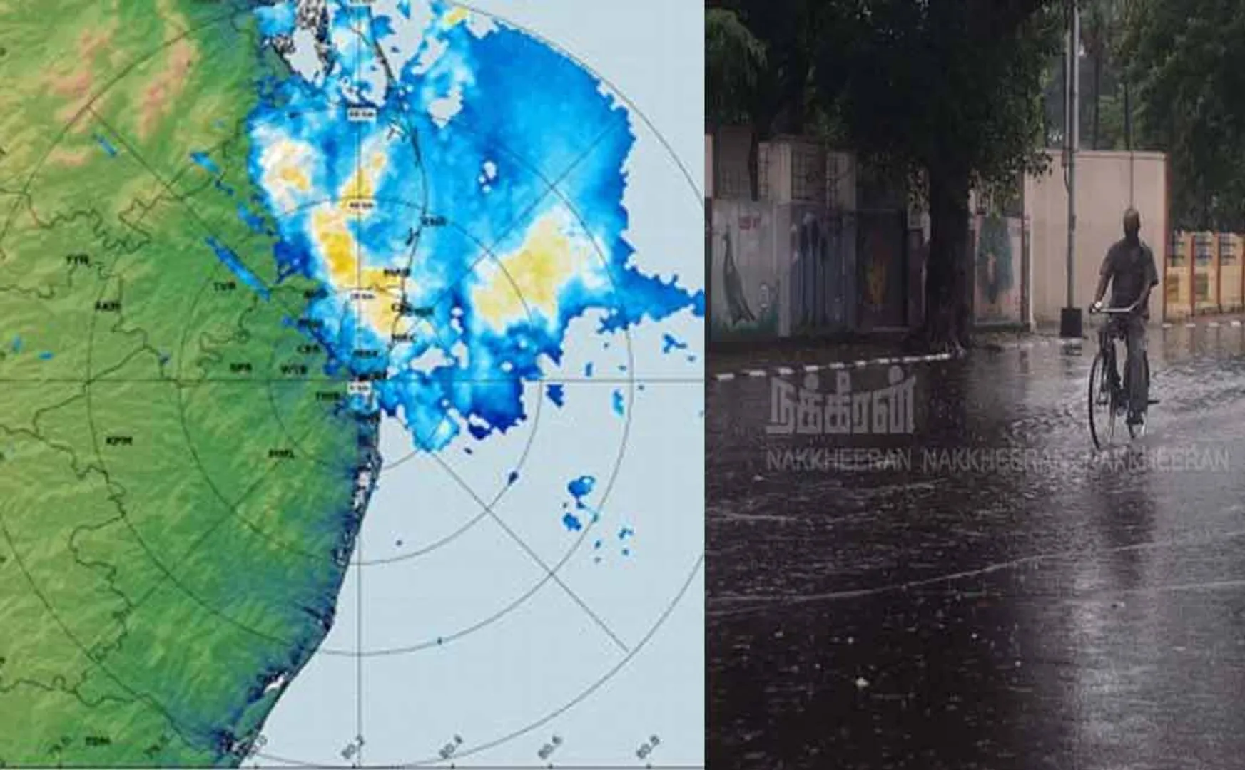 Where is the chance of rain Information from the Met Dept