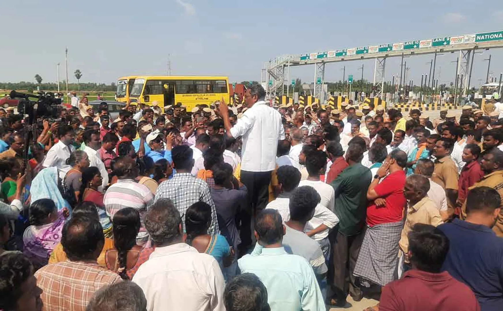 High toll collection at toll booth near Chidambaram