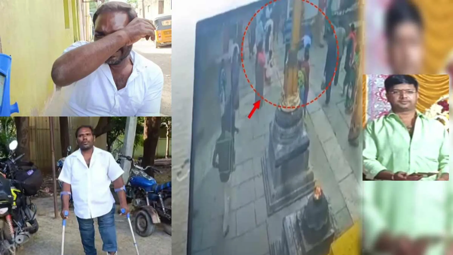  'Son of the Panchayat Council President who attacked him on the basis of caste' - a differently-abled person who reported in tears