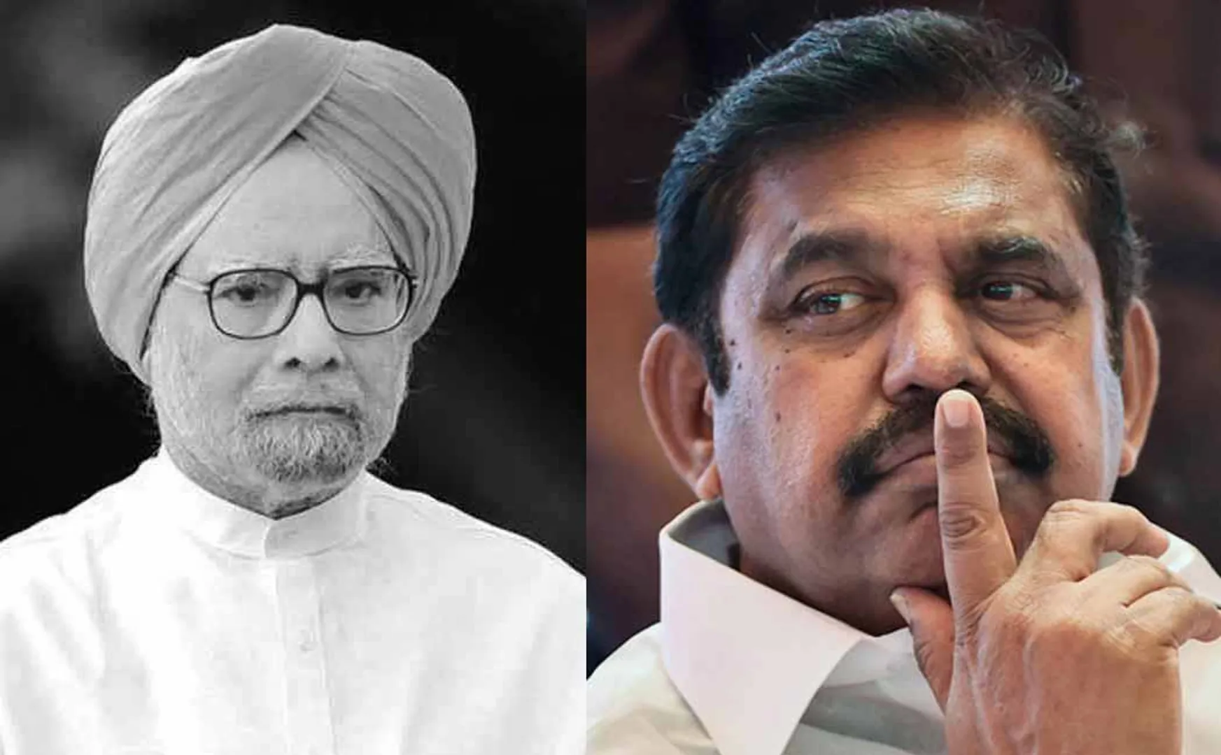 Edappadi Palaniswami obituary for manmohan singh